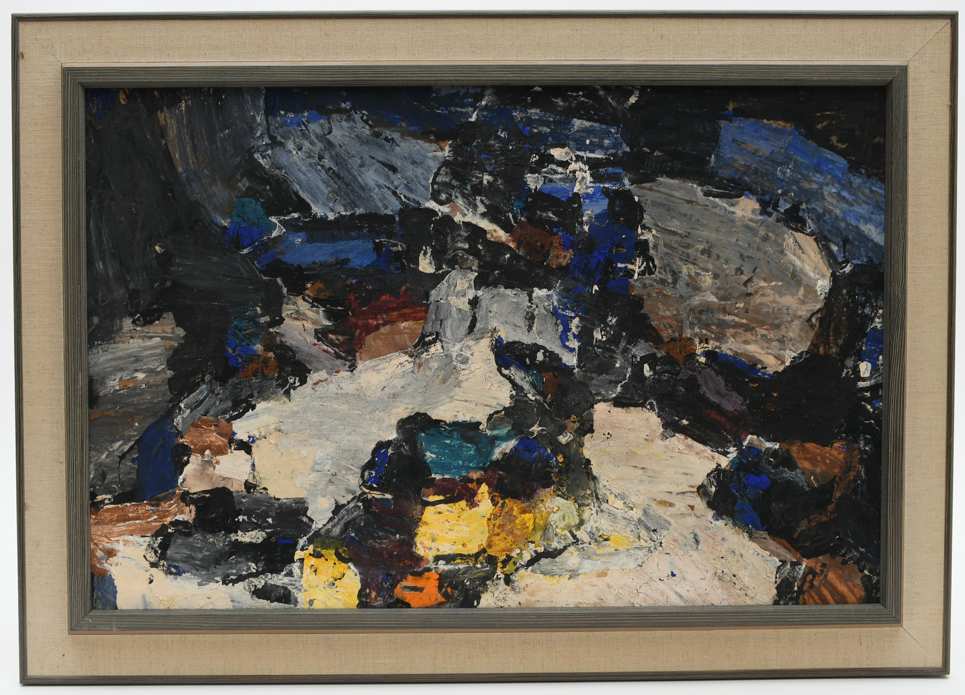 OKÄND KONSTNÄR. Ingen titel. Olja på duk.