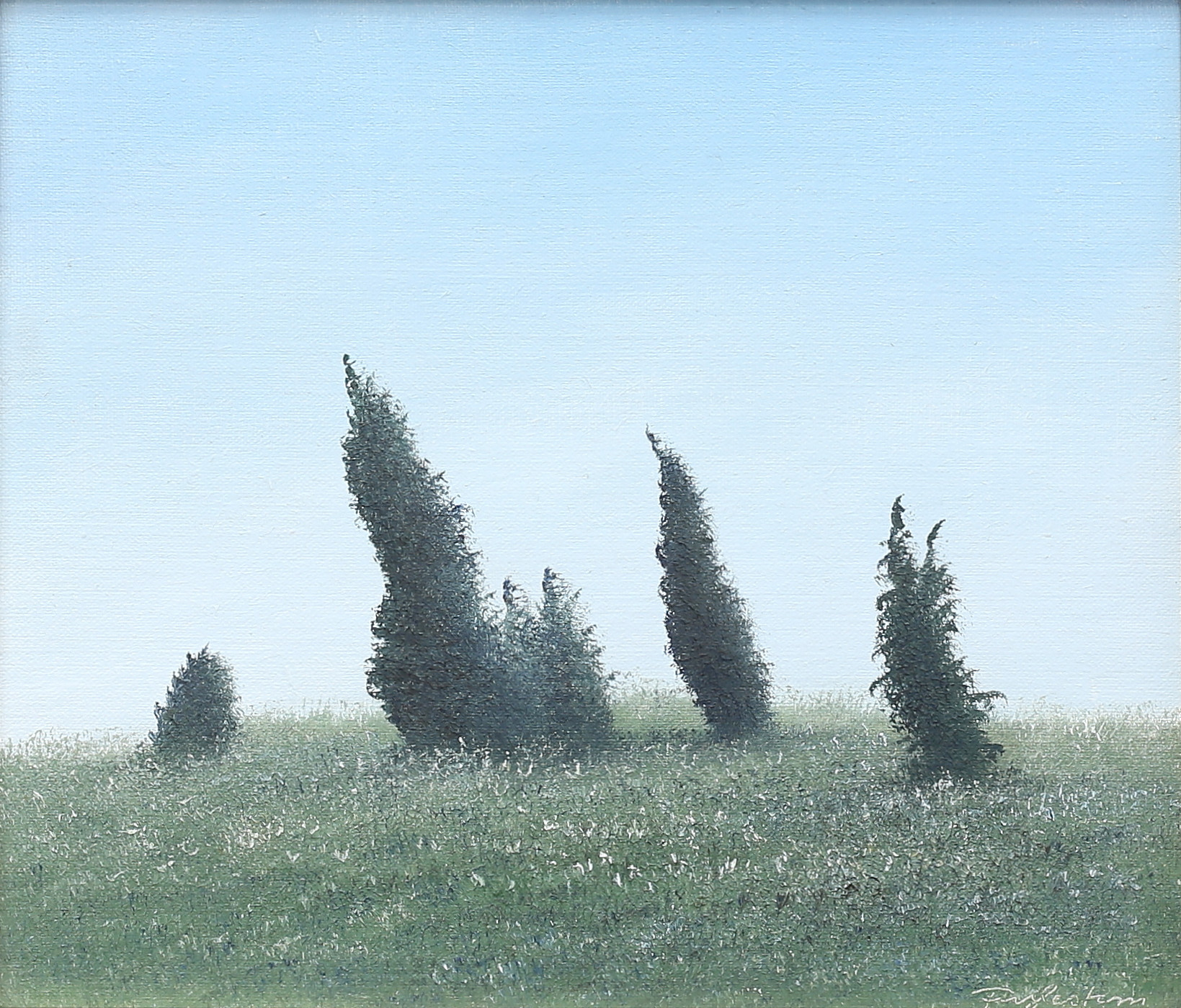 WALTER FRYLESTAM. Enar. Olja på duk, uppfodrad på pannå, signerad.