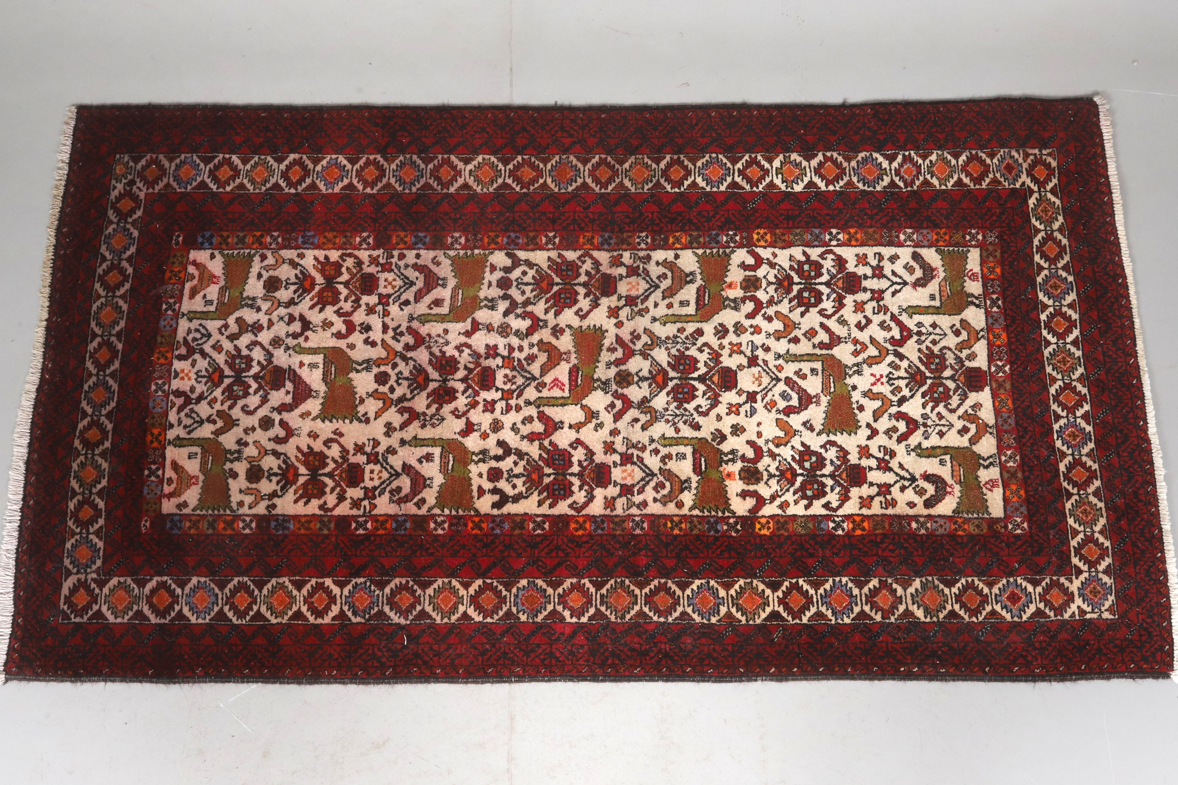 MATTA, Baloch, handknuten, semi-antik, ca 110 x 200 cm.