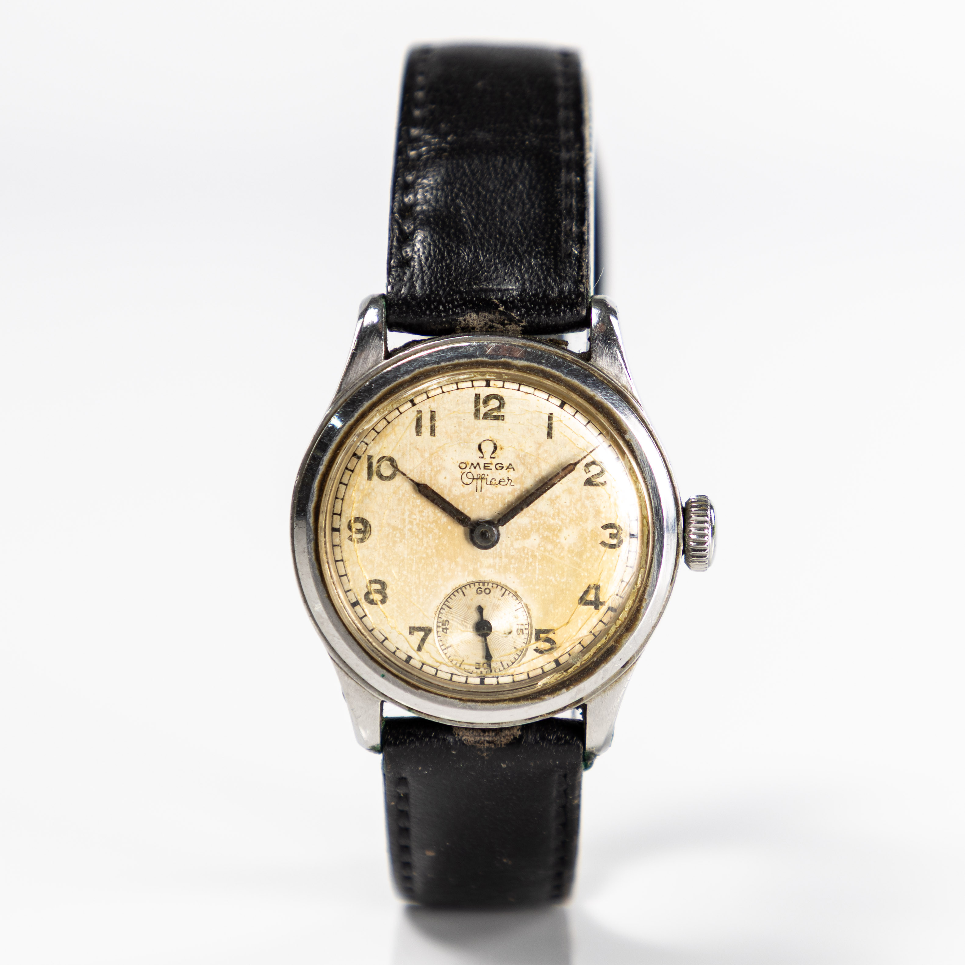 OMEGA. Officer, 31 mm, stål, 40-tal.