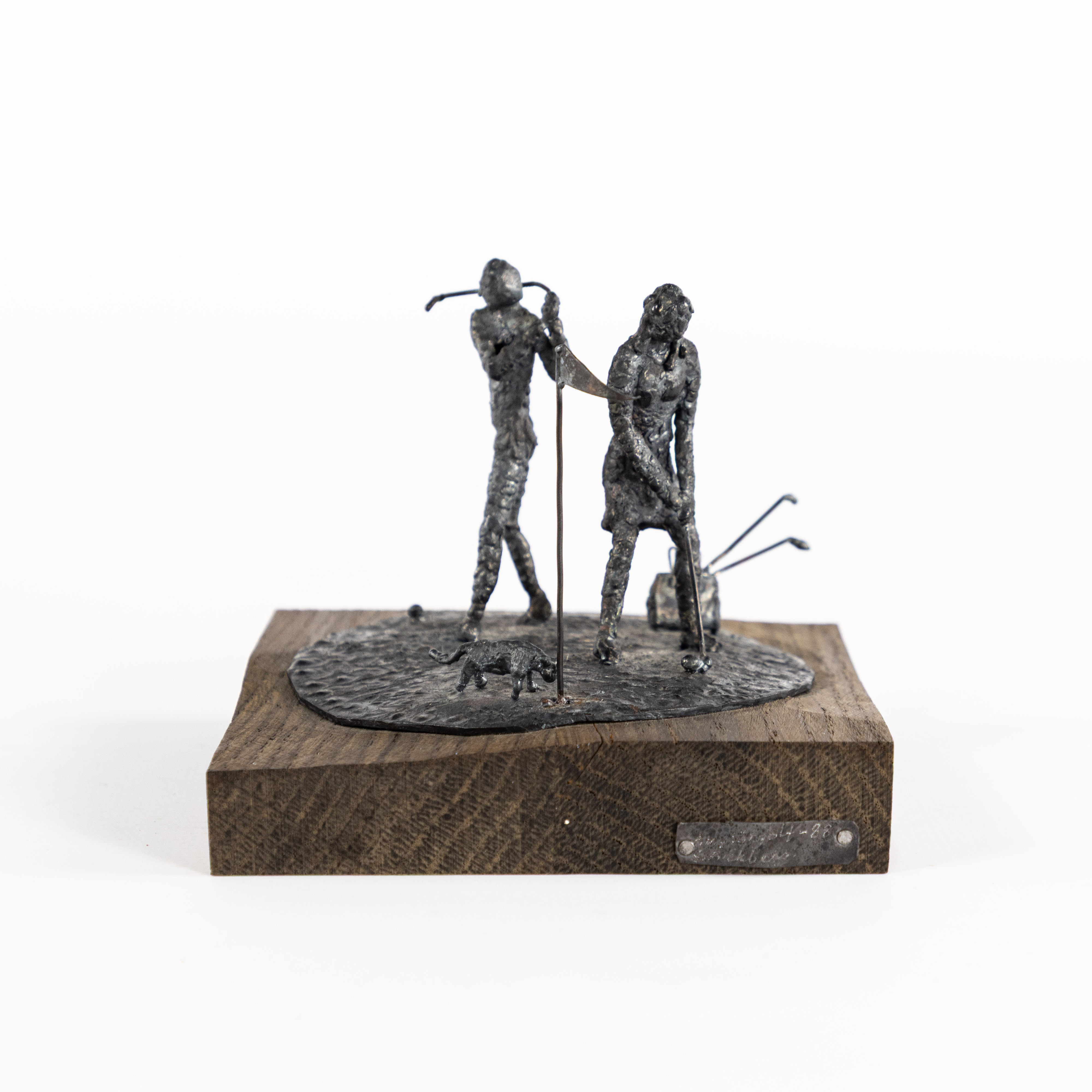 SVEN-ÅKE EKBERG. Skulptur, trä/metall, signerad, 1988.