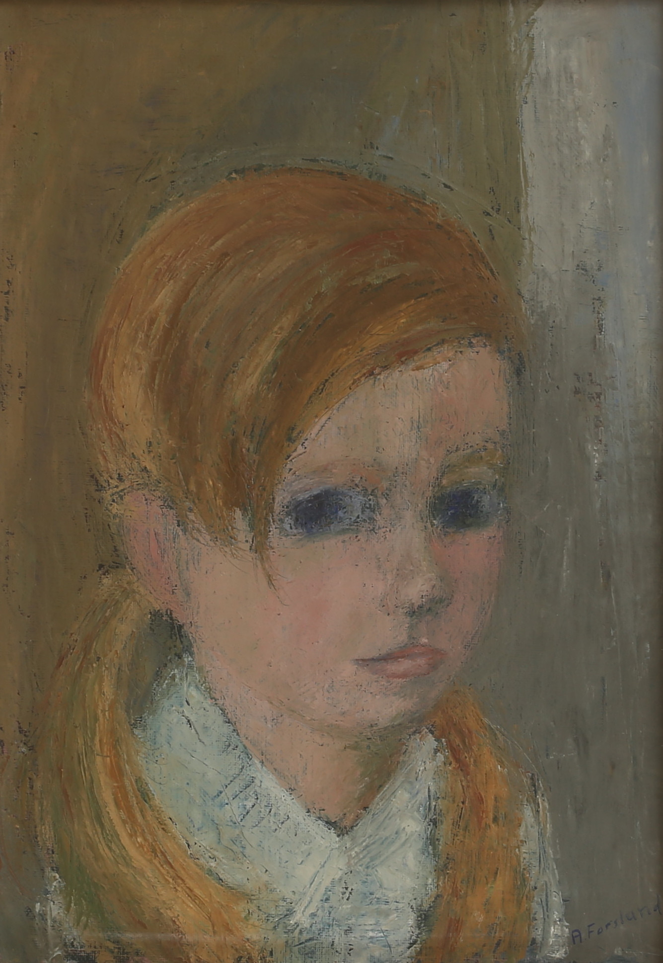 ALF FORSLUND. Olja på duk, signerad.