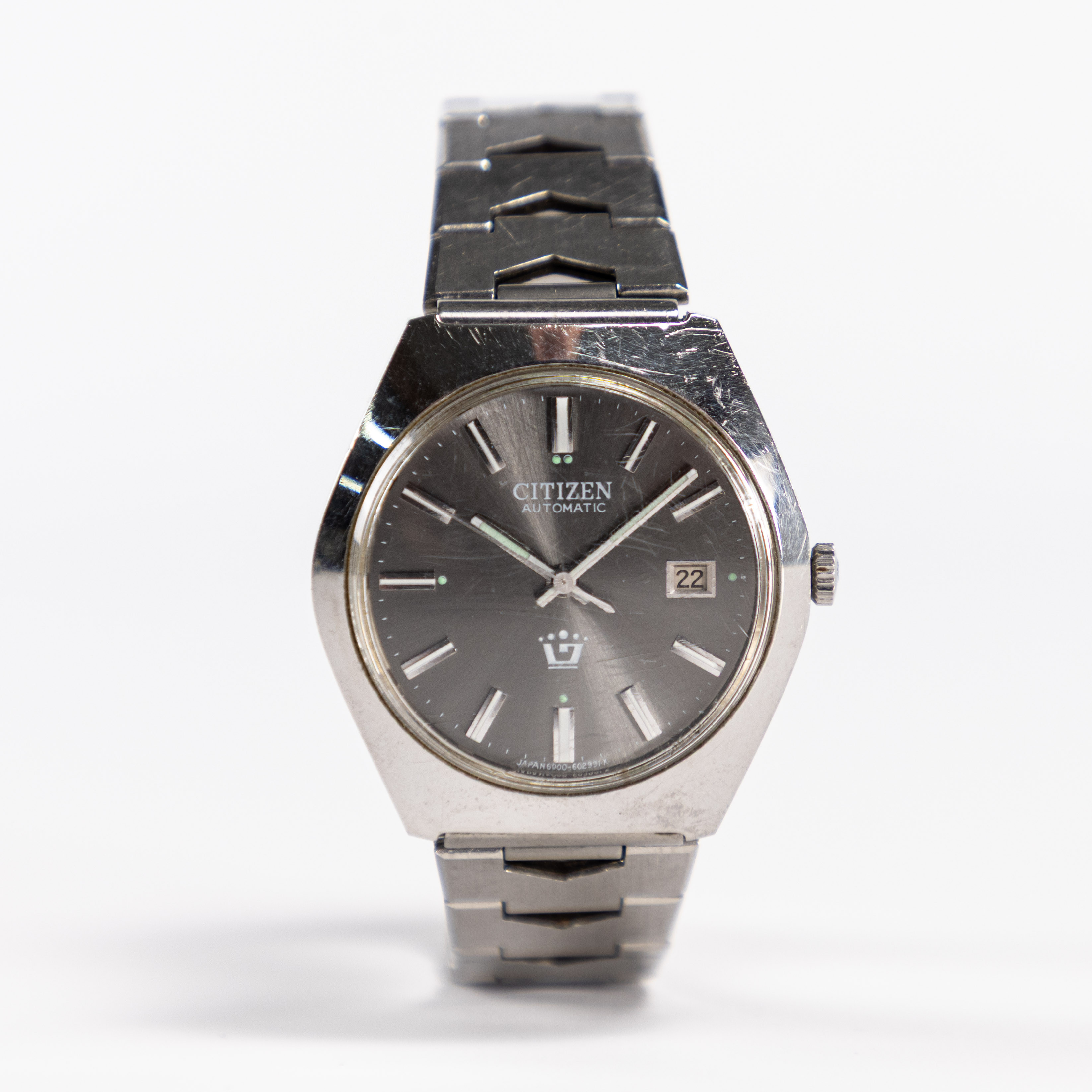 CITIZEN. Herrur, 37 mm, stål, 70-tal.