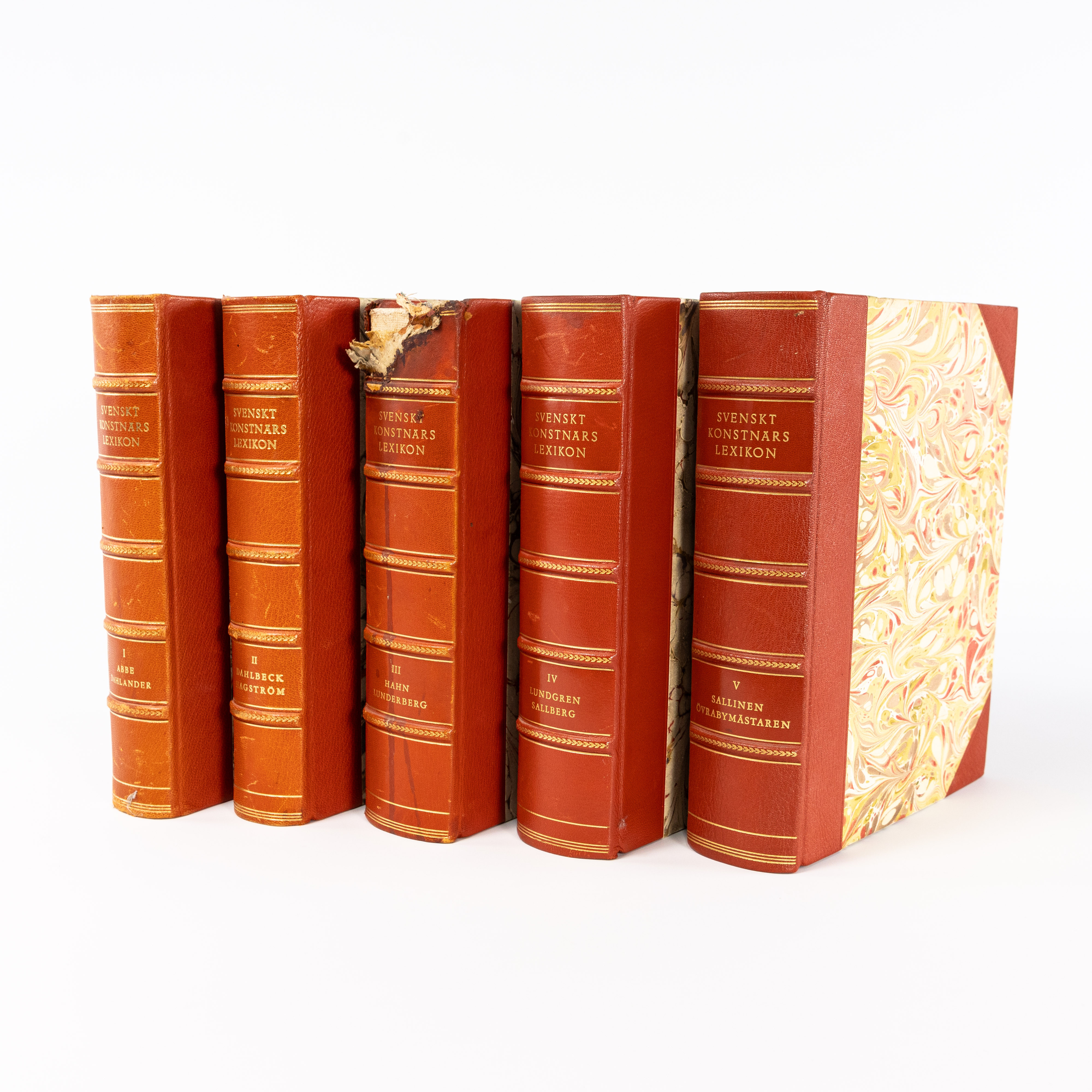 BÖCKER, 5 st, Svenskt Konstnärslexikon, Allhems Förlag.