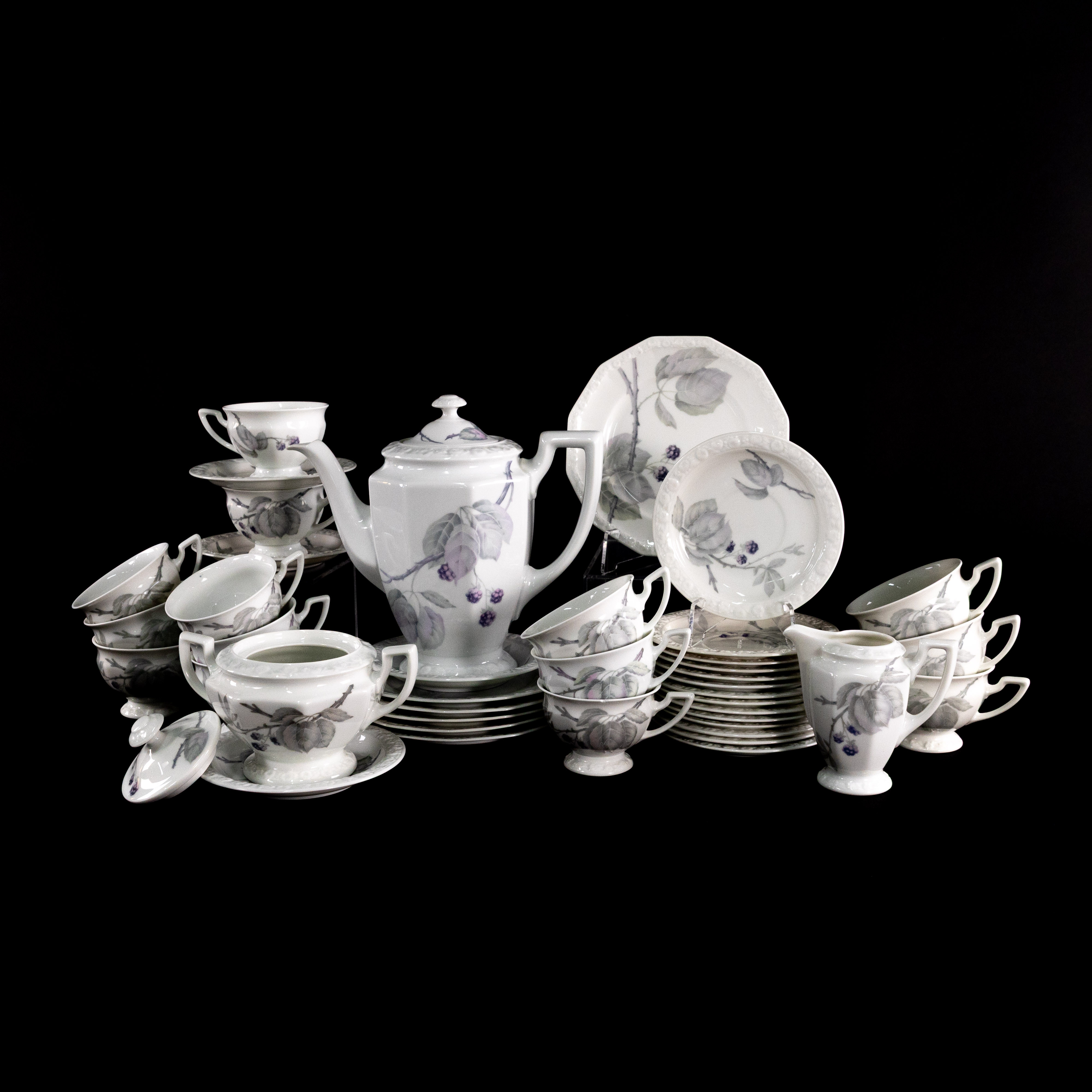 KAFFESERVIS. 40 delar, Maria Björnbär, Rosenthal.