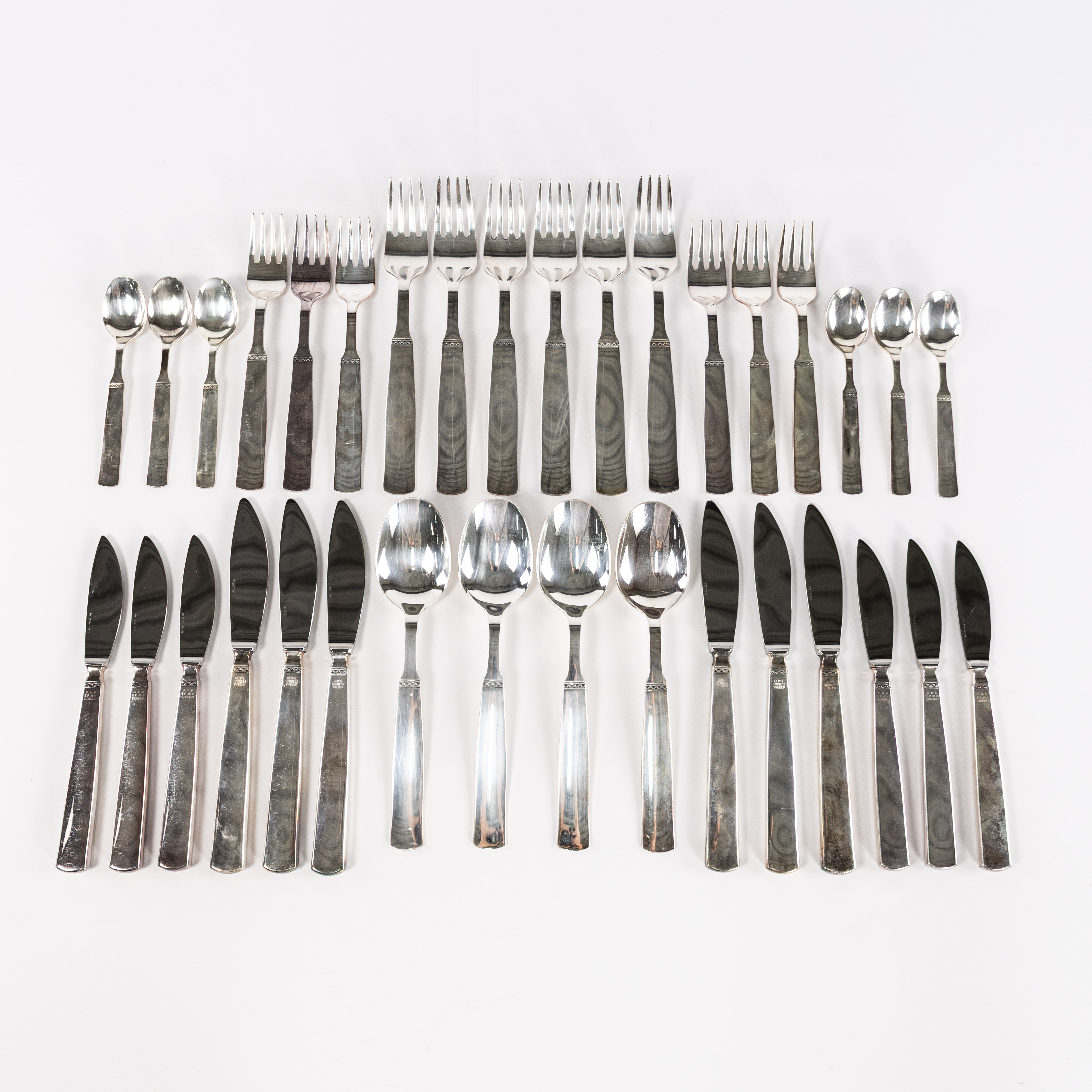 SVEN ARNE GILLGREN, bestick, 34 delar, "Ranka", Gense.