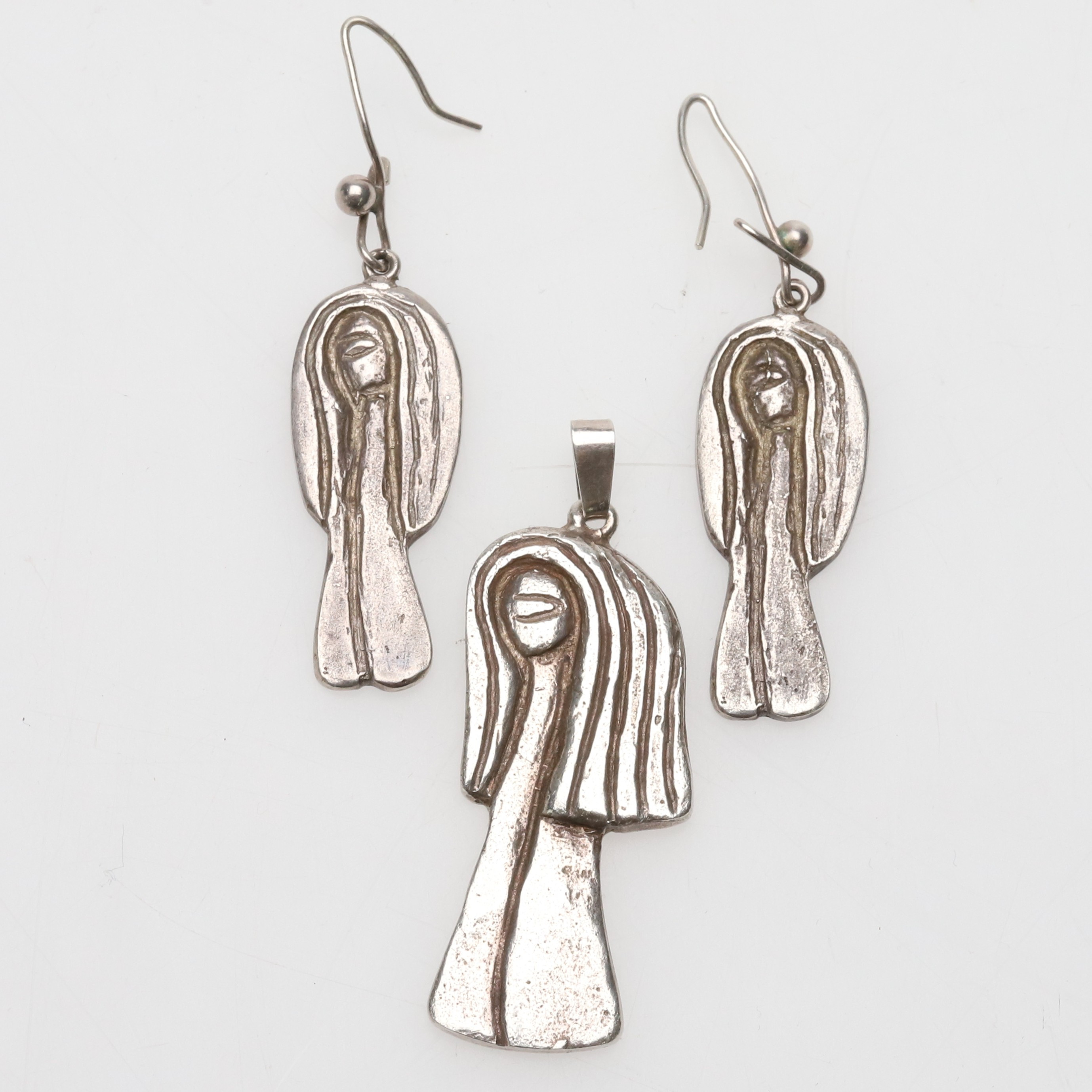 Hänge & örhängen, Ba konstgjuteri AB, silver.