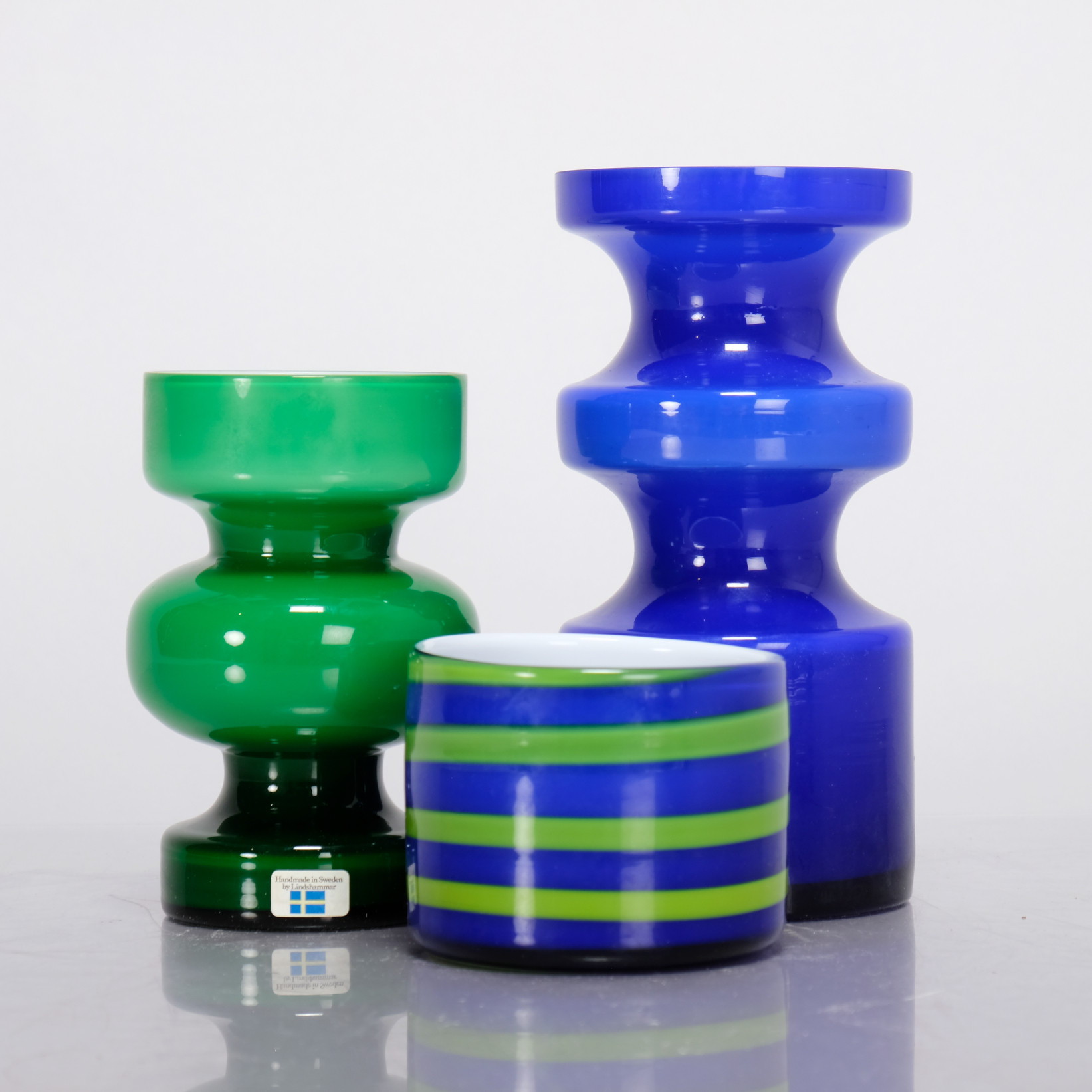 PO STRÖM. Vaser & Skål, Lindshammar, Alsterfors, 3 delar.