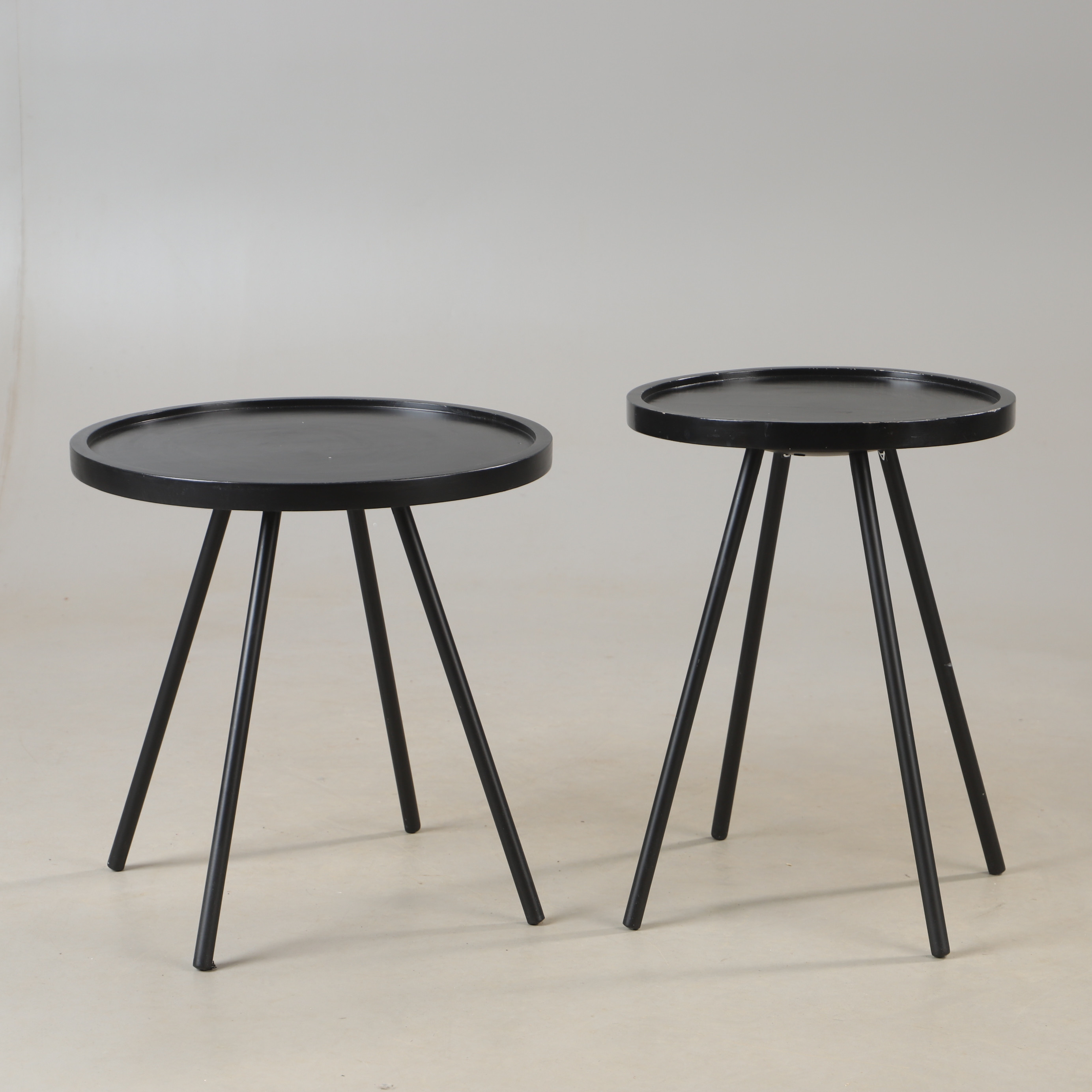 SIDOBORD, 2 stycken, "Juco", svartmålade, House Doctor, samtida.