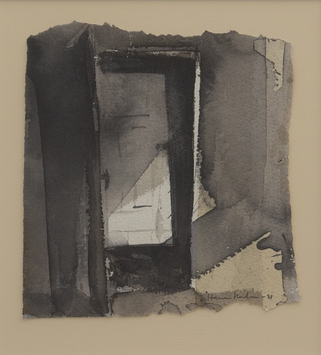 HASSE KARLSSON (FÖDD 1952). Öppen dörr, akvarell, signerad och daterad -98.