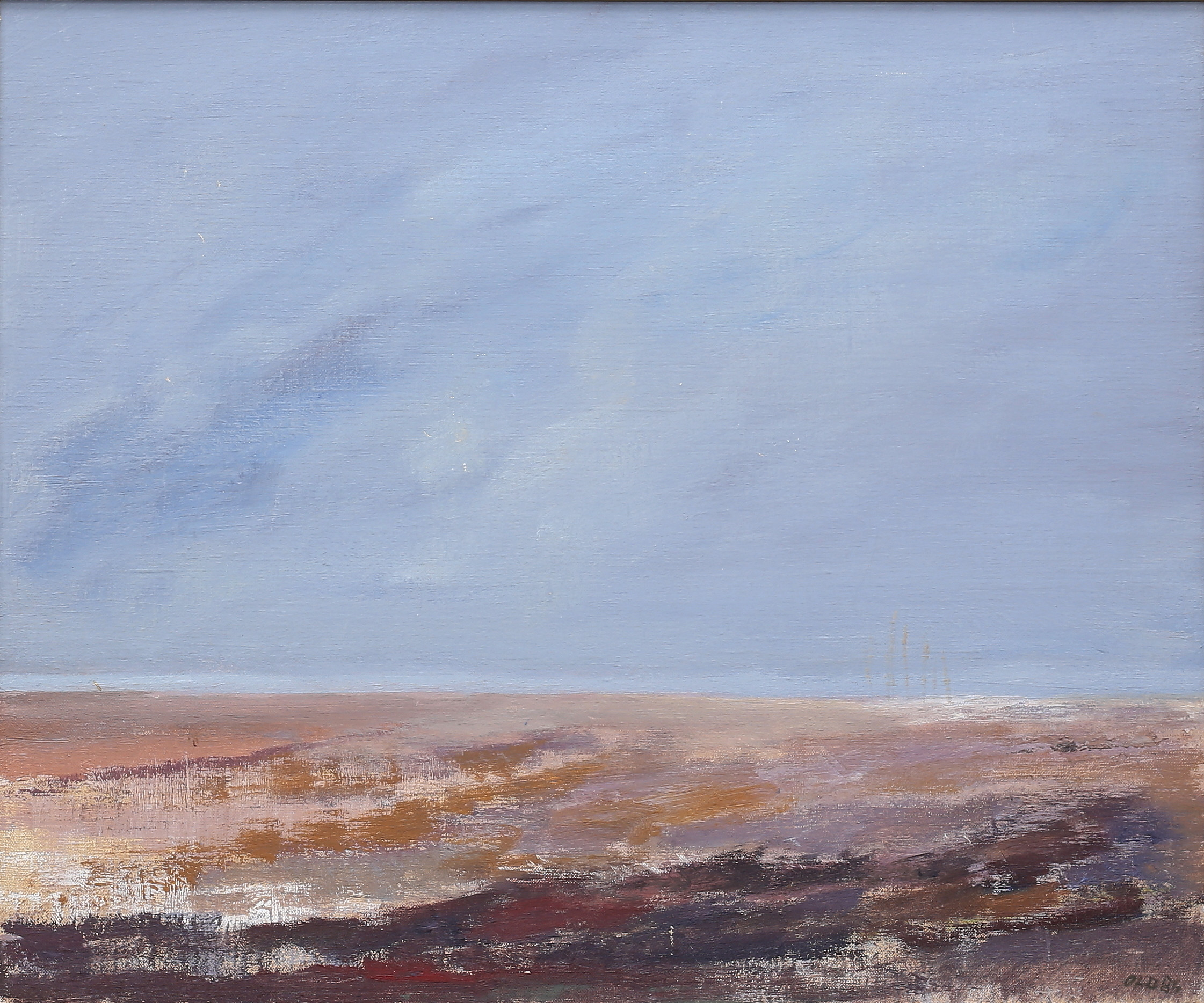 CARL-GUSTAV OLDERIUS. "Strand III, Stenåsa". Olja på duk, signerad och daterad 84.