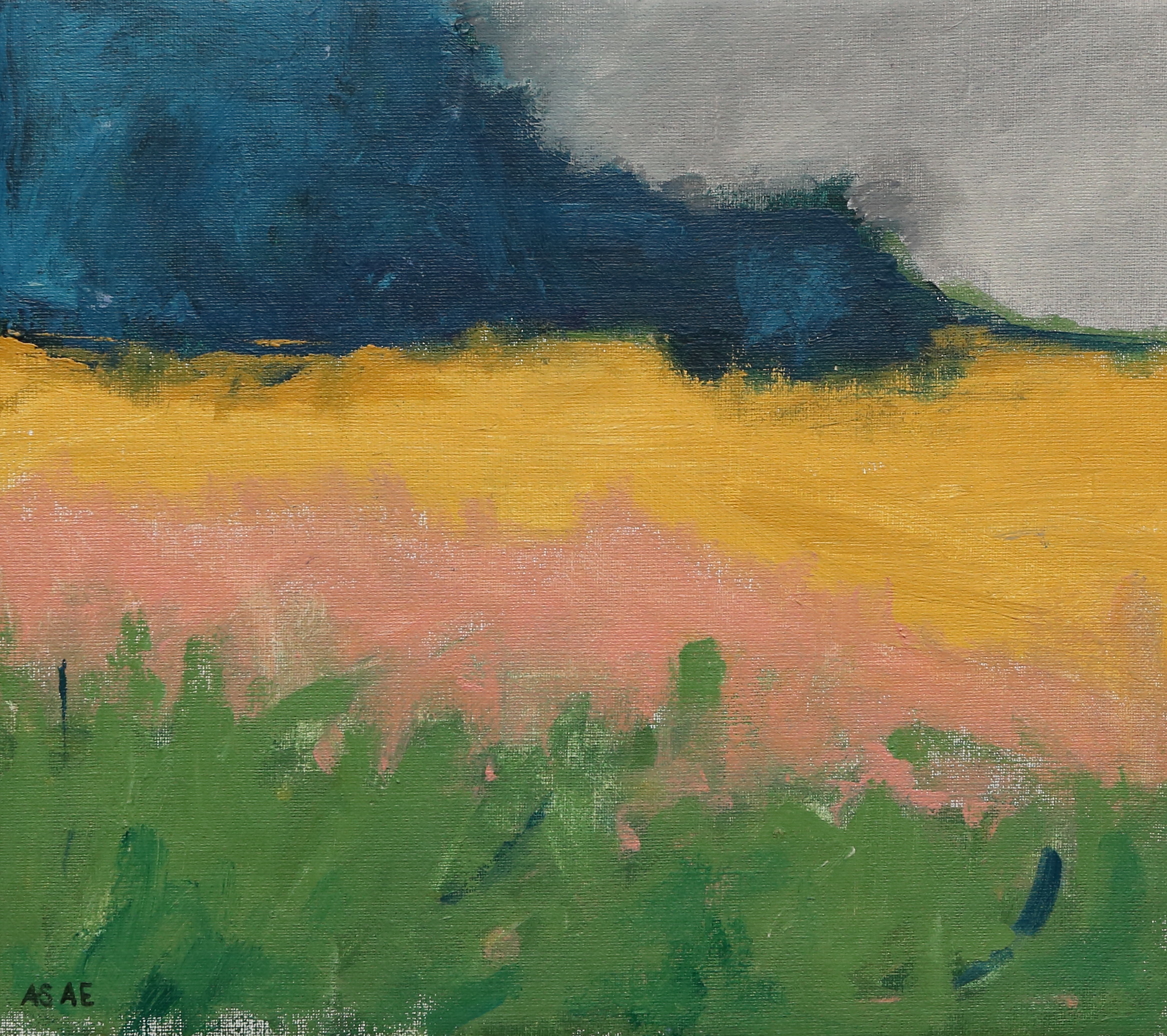 ANN SOFIE ASKLUND ERBENIUS. akryl på duk, signerad.