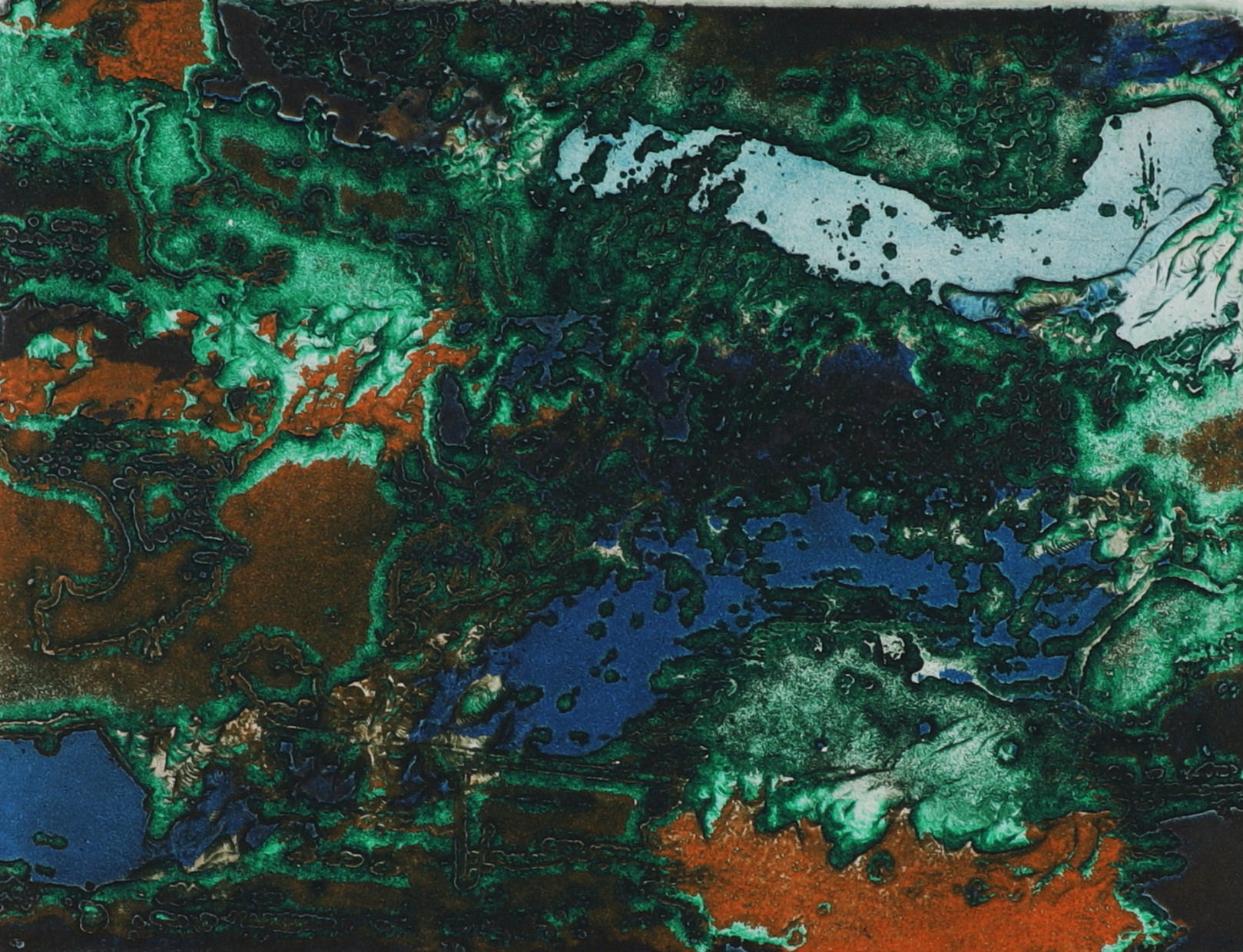 BRITA MOLIN. "Hallavara", färglitografi, signerad, numrerad 217/216 och daterad -83.