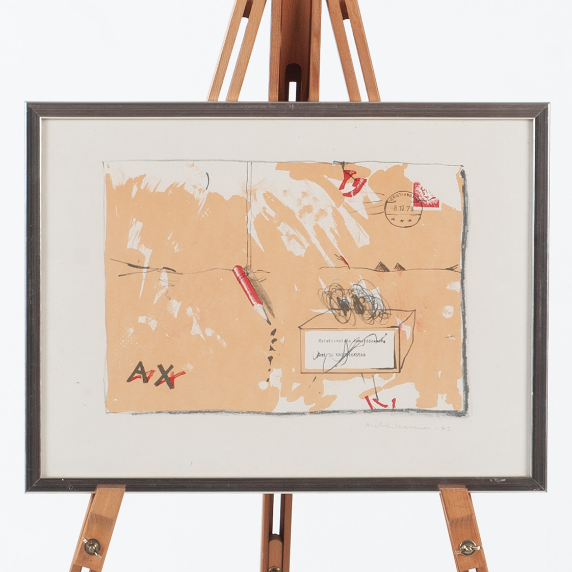 LENNART ASCHENBRENNER. Färglitografi, signerad och daterad.