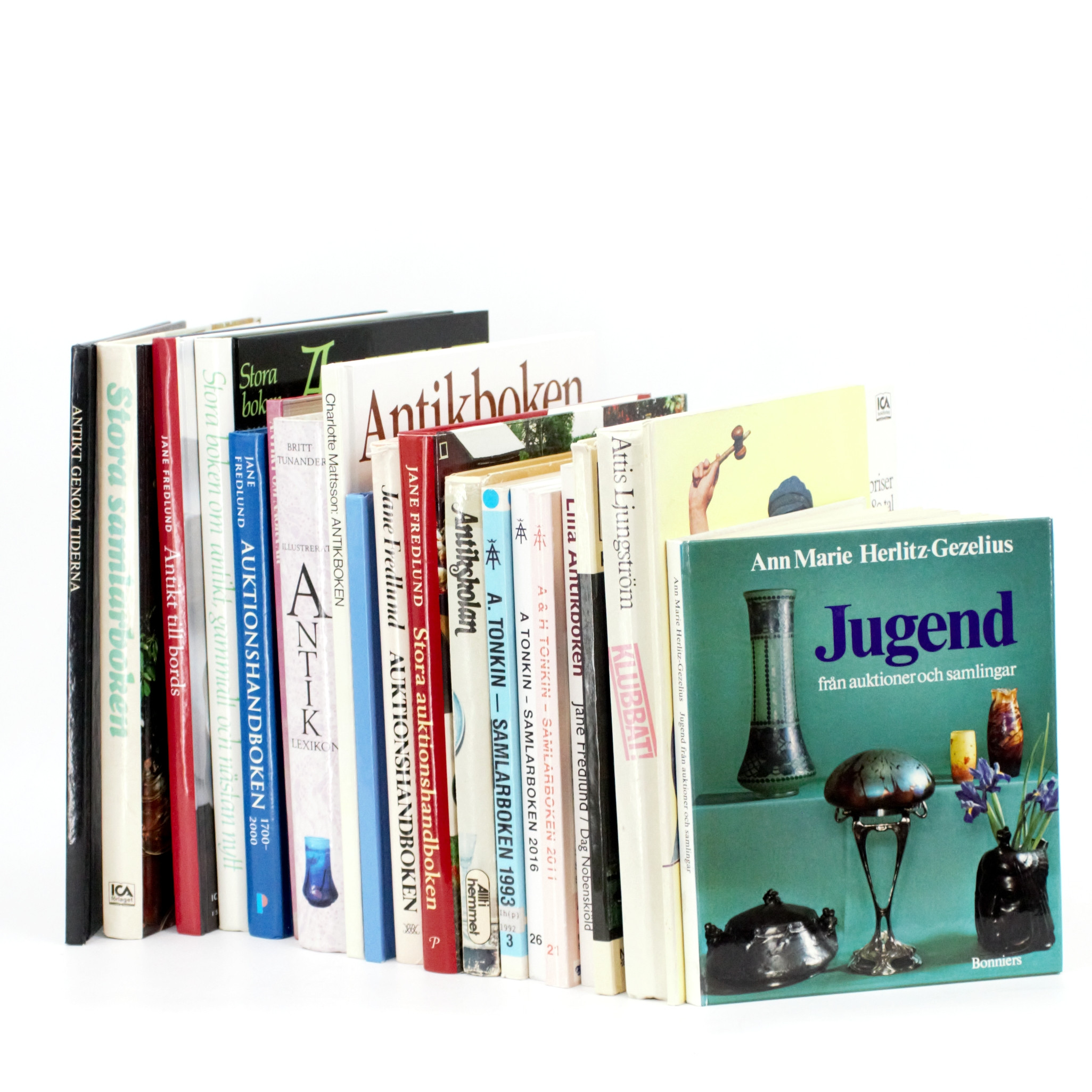 BÖCKER, 18 delar, olika författare och förlag antikviteter, auktioner m.m.