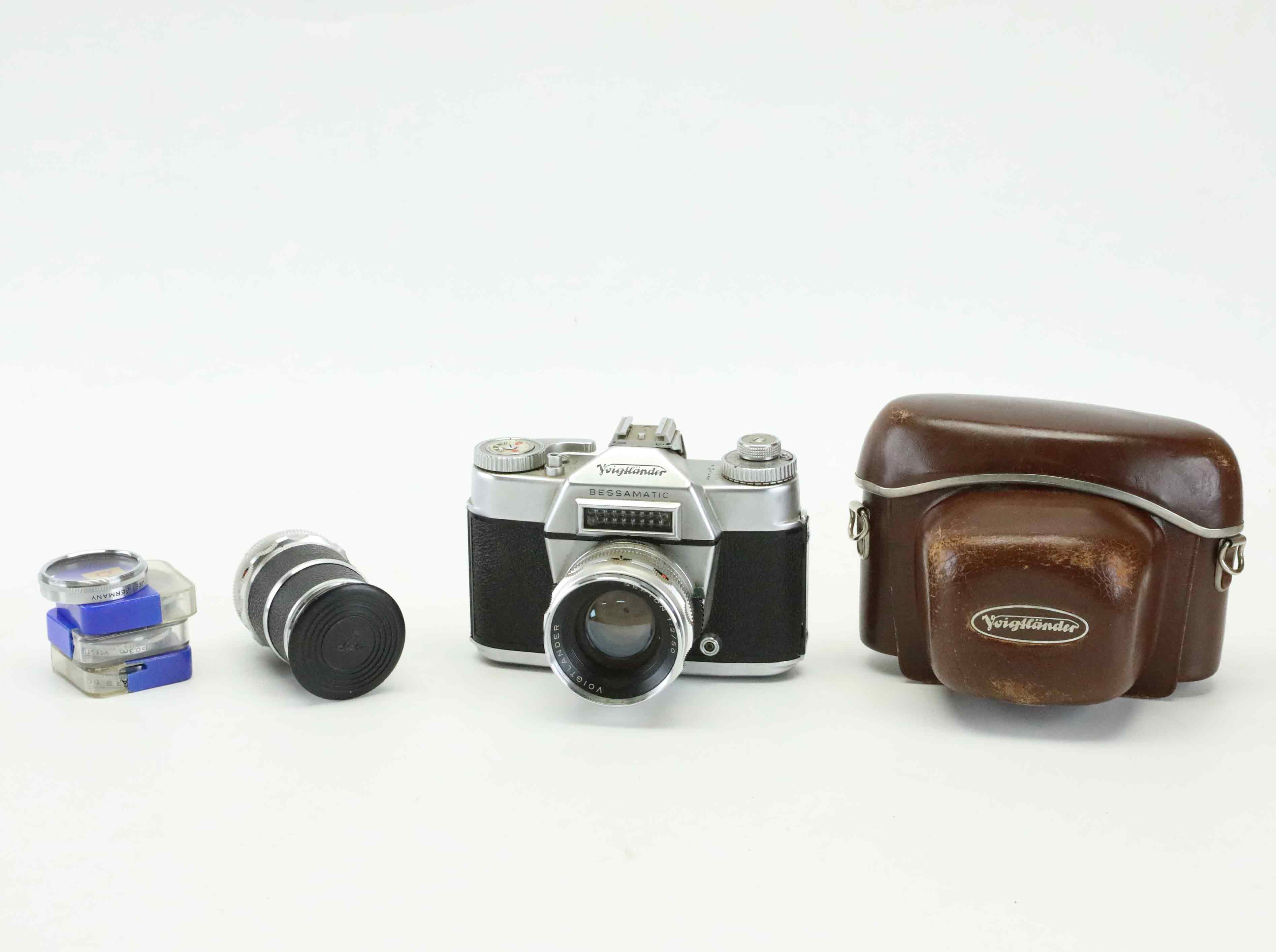 KAMERA, Voigtländer Bessamatic, och objektiv,1900-tal.