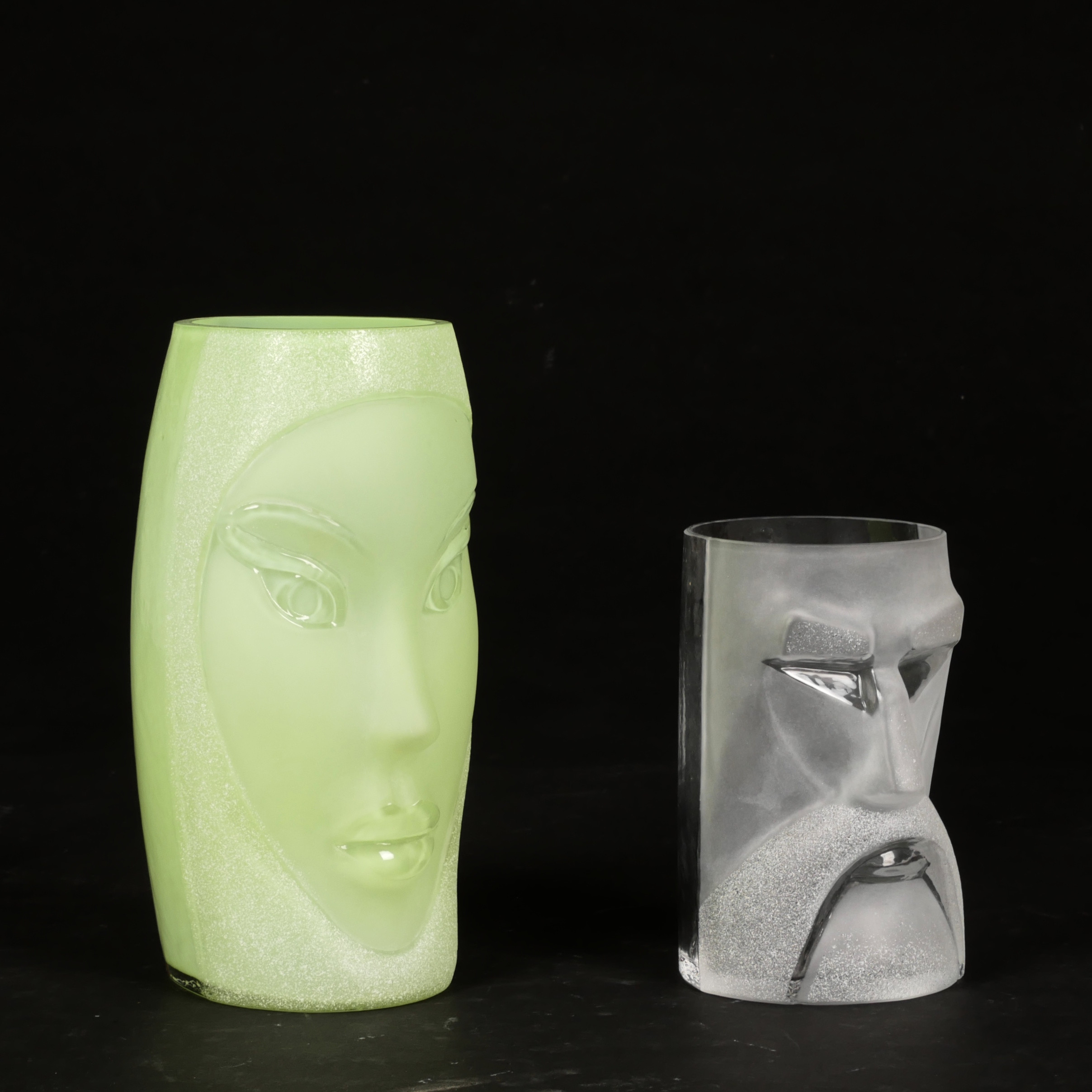 MATS JONASSON. Vas och sejdel, "Masq", glas, Målerås.