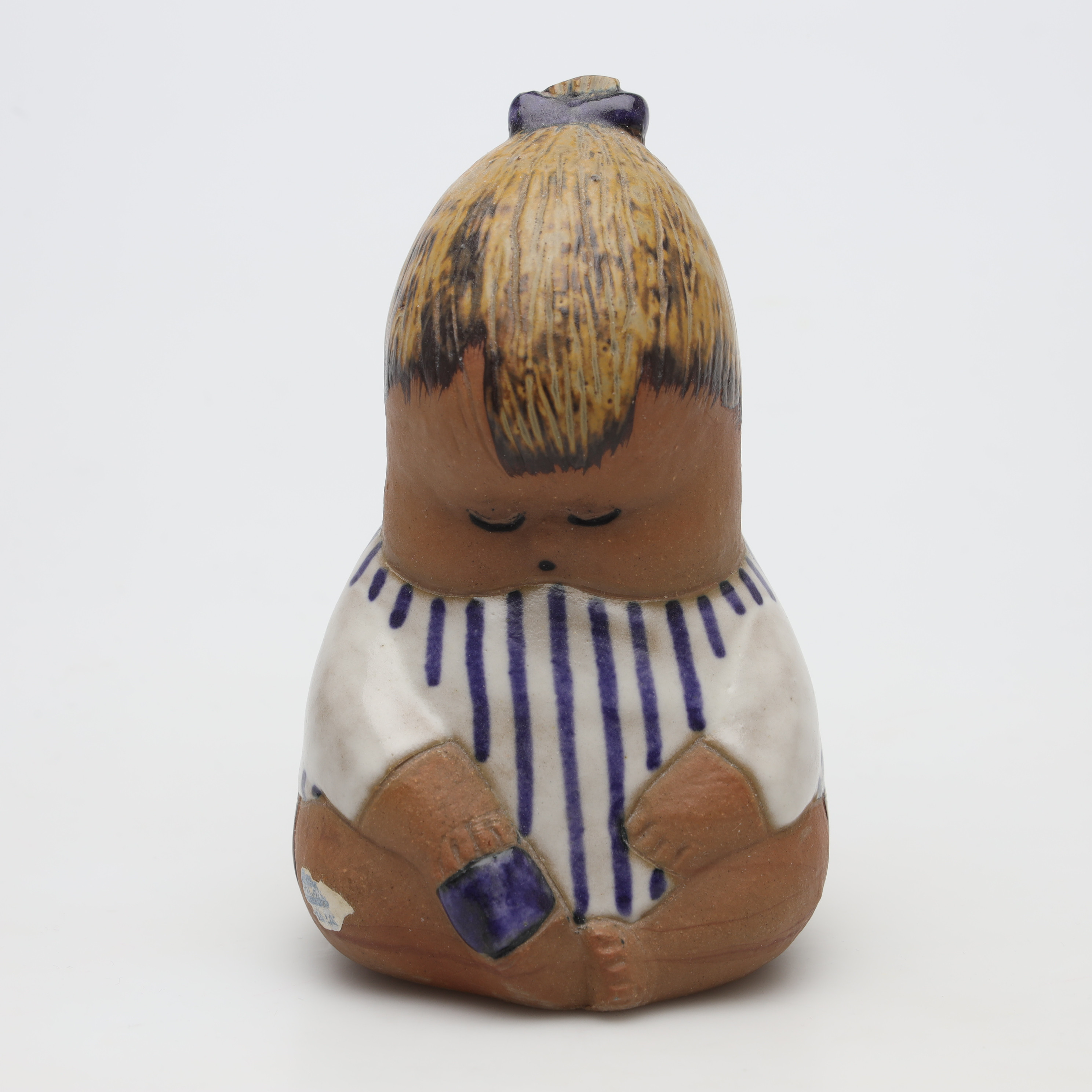 LISA LARSON. FIGURIN, stengods, "Johanna", ur serien "Larsons ungar", Gustavsberg.