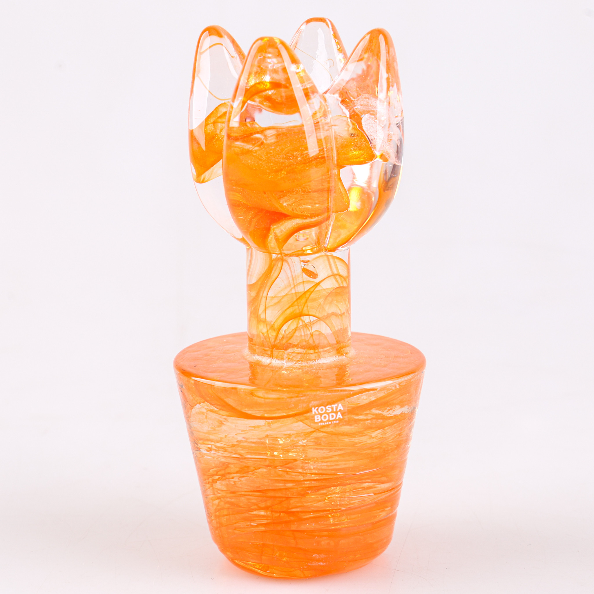 ULRICA HYDMAN-VALLIEN. Skulptur, glas, "Flower Power", Kosta Boda.