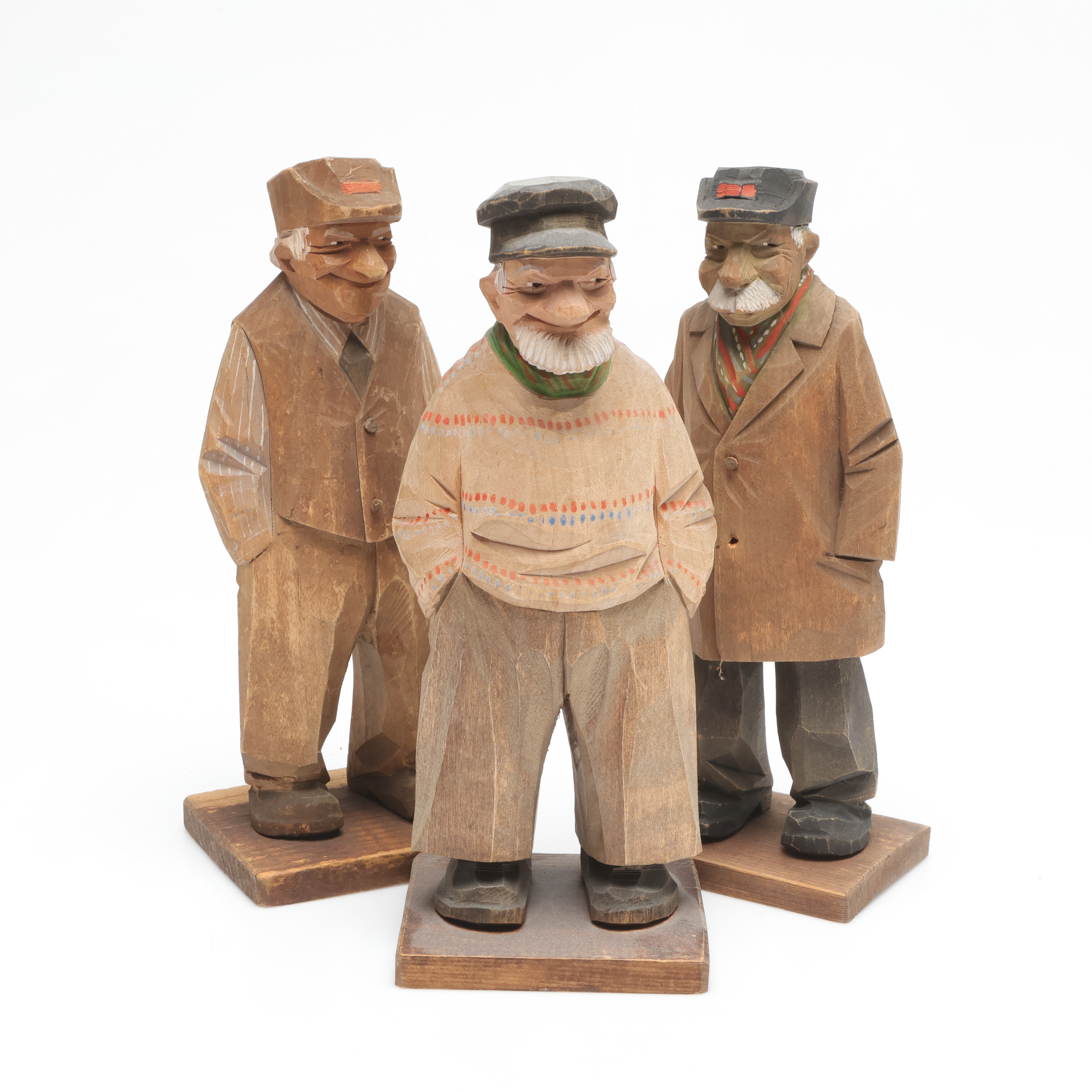 CARL OLOF TRYGG. skulpturer, 3 st, signerade.