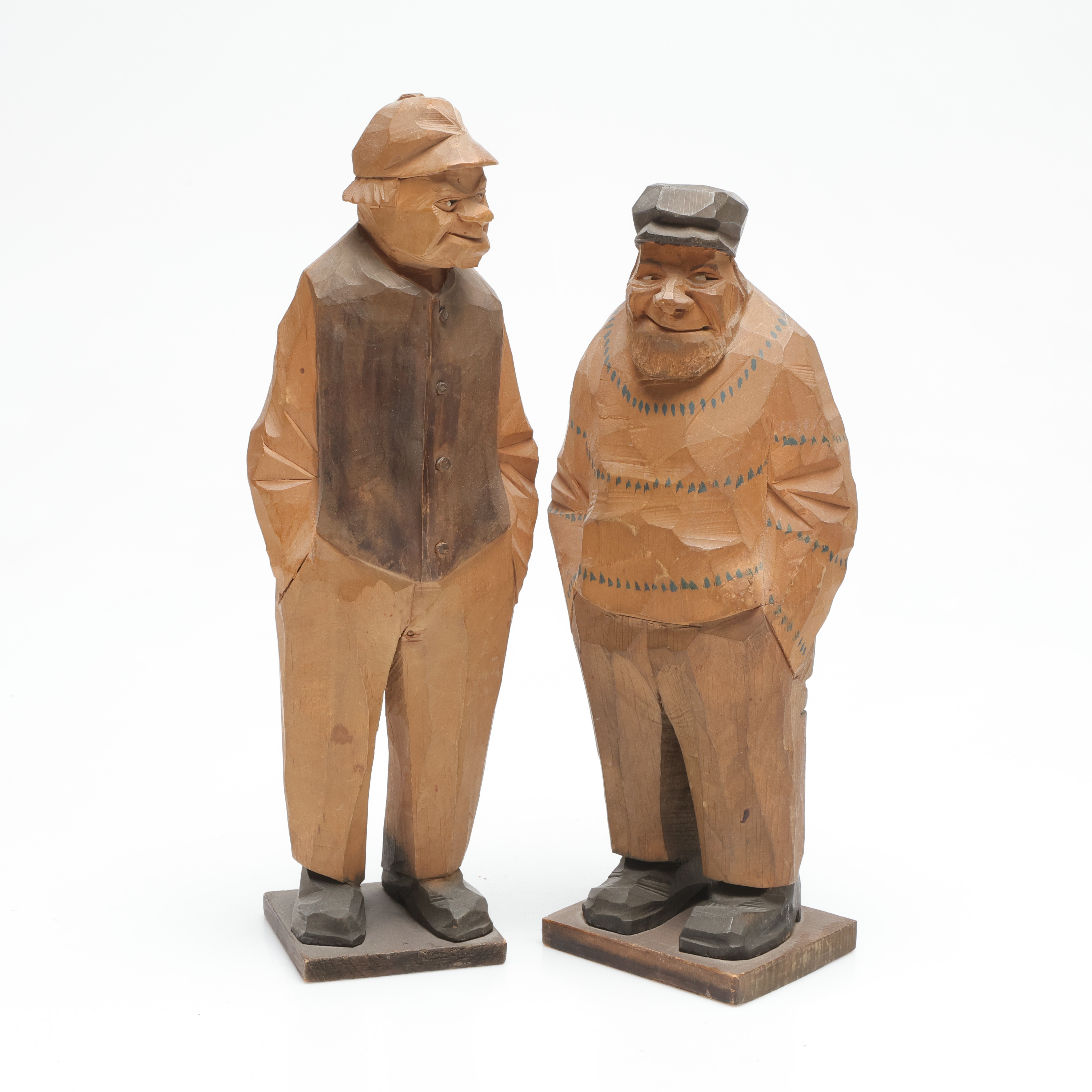 CARL JOHAN TRYGG. skulpturer, 2 st, signerade.