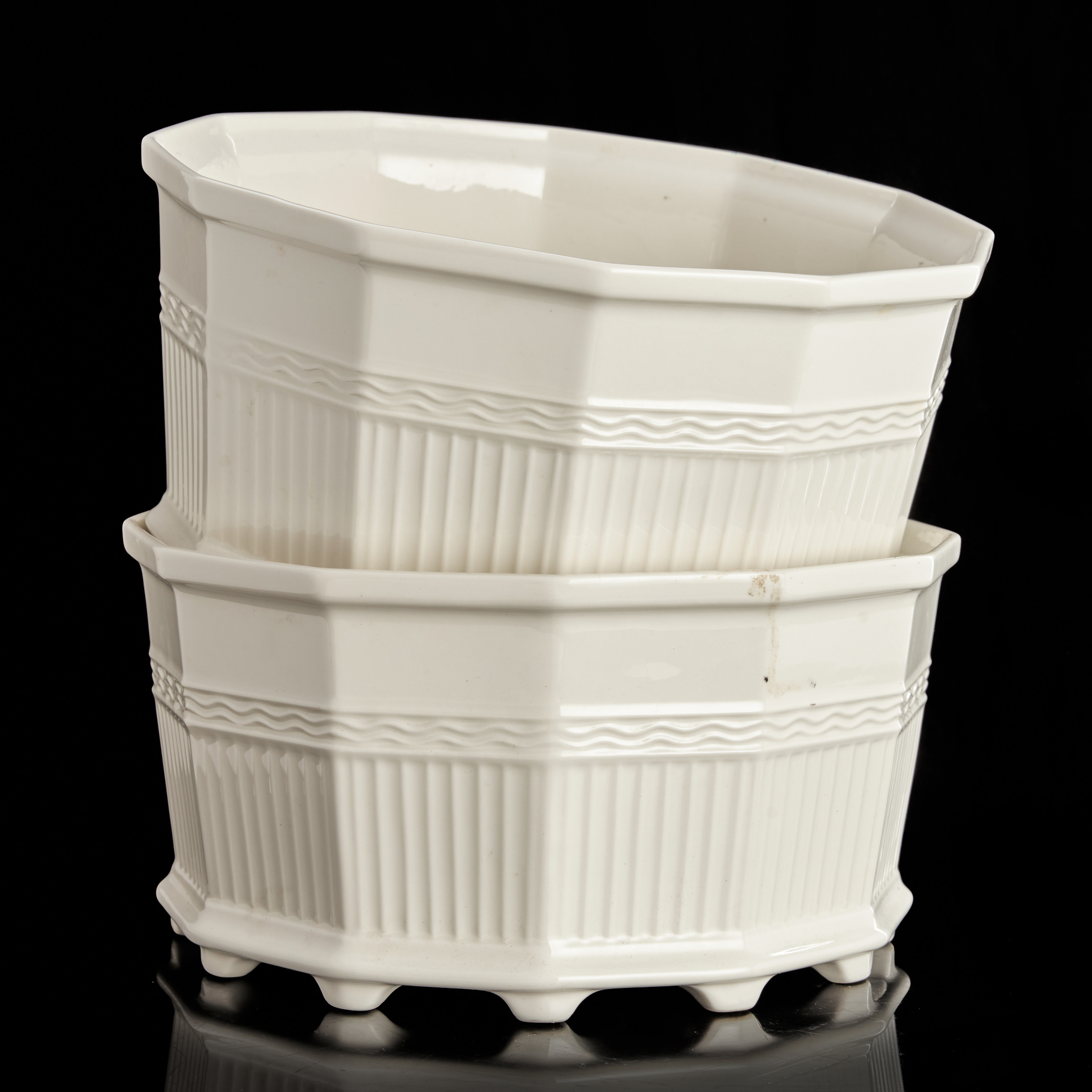 YTTERFODER, 2 st, "Waldemarsuddekrukan", modell 3, Prins Eugen, Rörstrand, porslin.