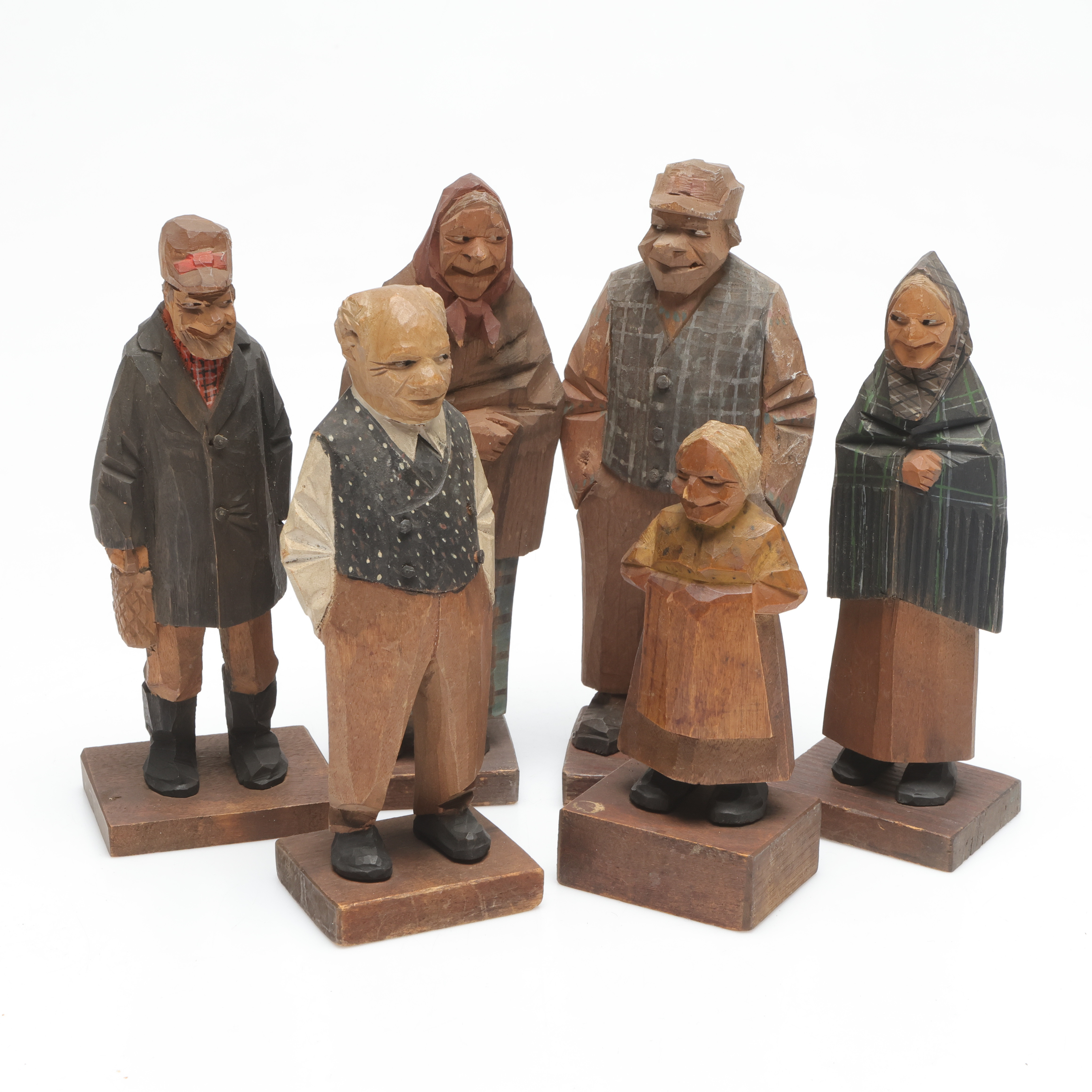 SKULPTURER, 6 st, Carl Johan Trygg samt Olof Trygg, signerade.