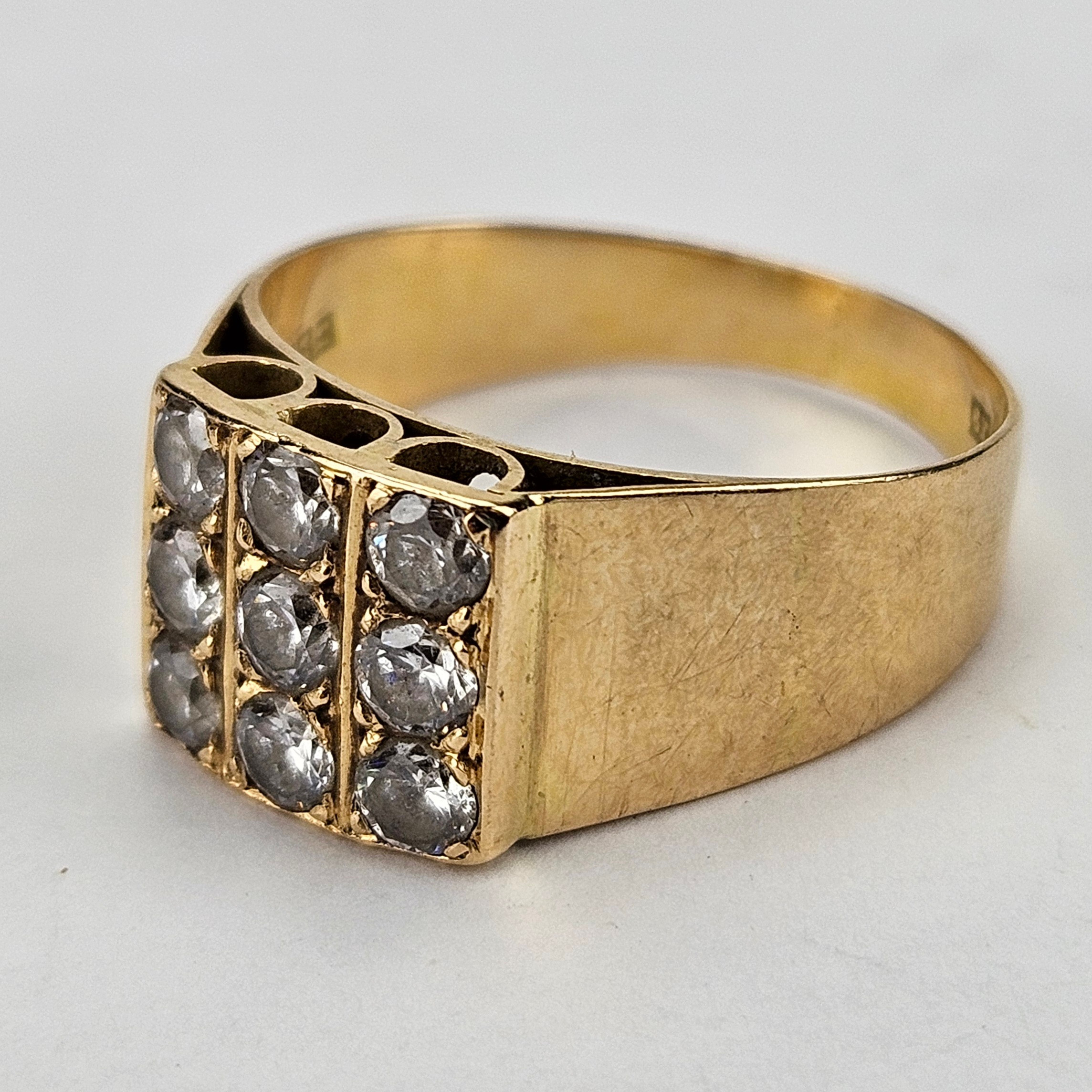 RING, guld, 18K, W&A, Sävsjö 1972, total vikt ca. 5,1 gram.