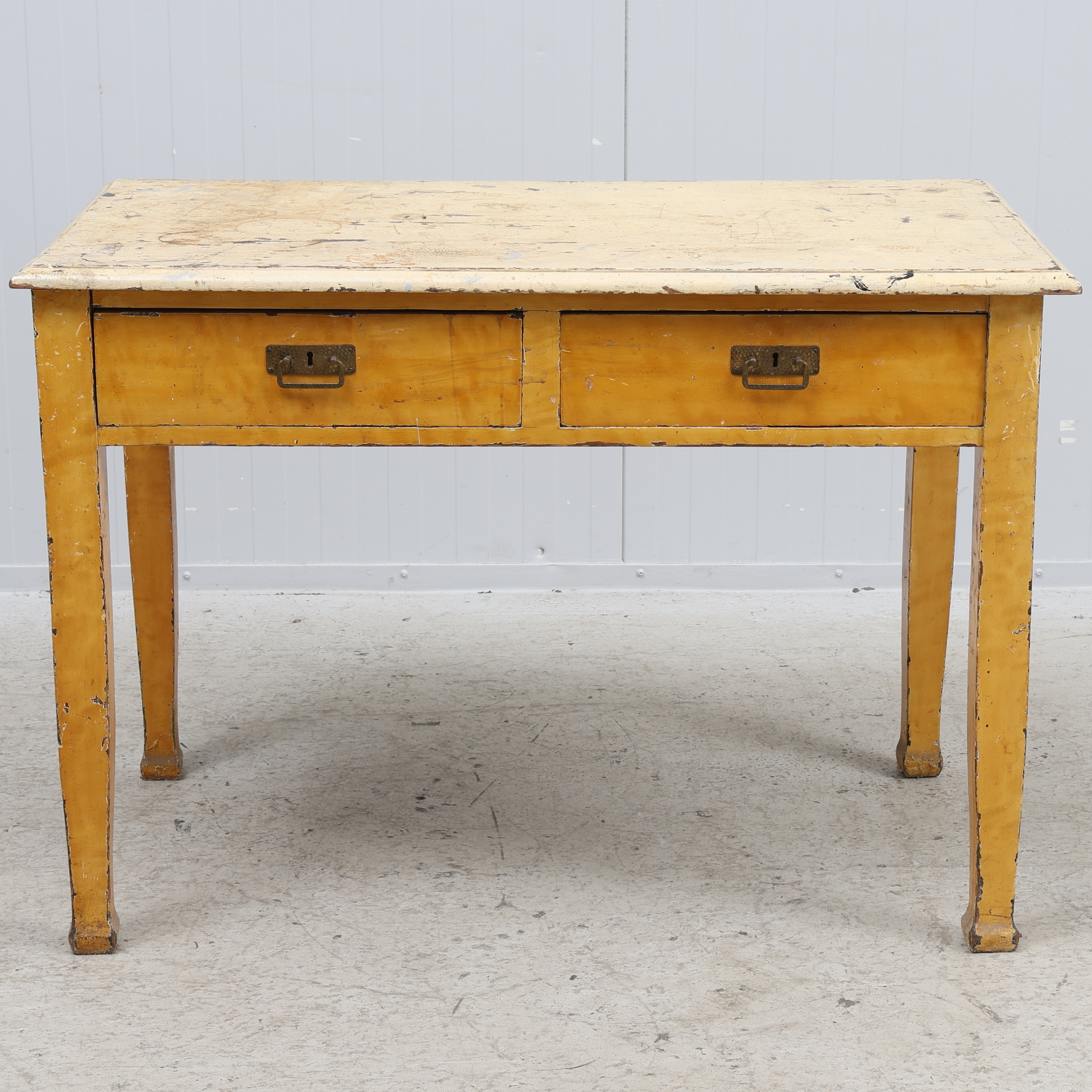 SKRIVBORD, bemålat trä, jugend, industristil, 1900-tal.