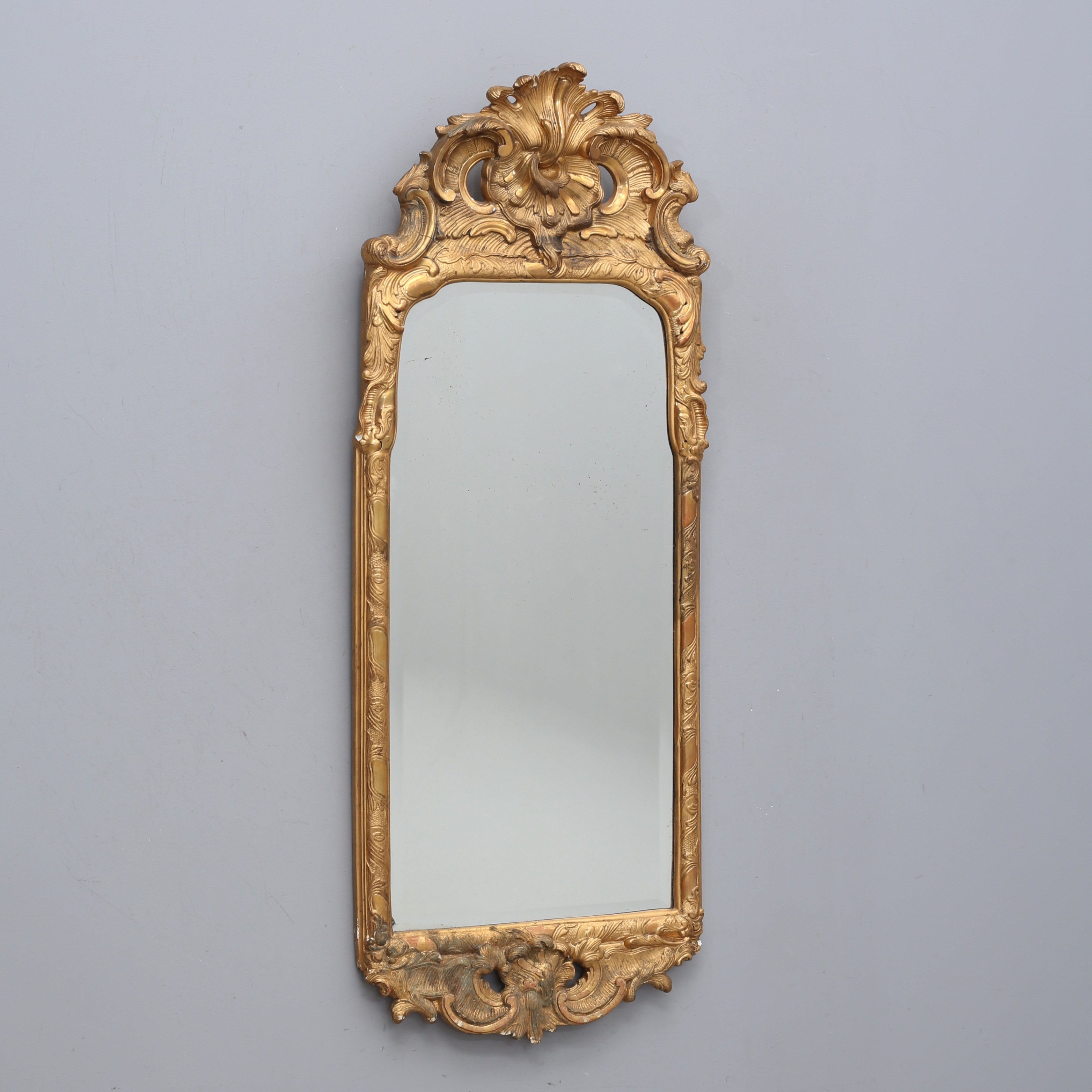 SPEGEL, nyrokoko, fasettslipat glas, C. J. Eriksson & Co, Uppsala, 1800/1900-tal.