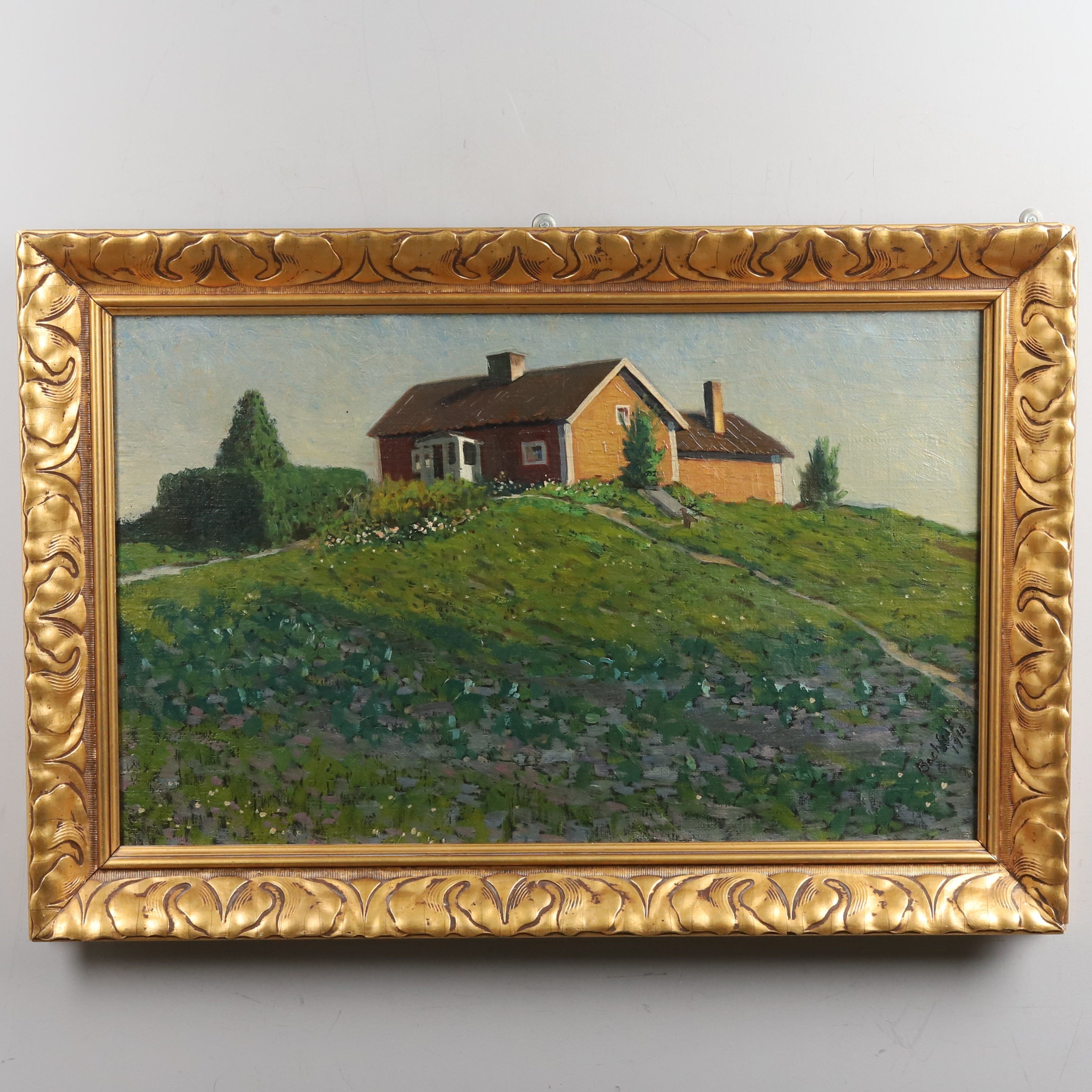 CARL HENNING BECHFELT. OLJA PÅ DUK, signerad & daterad -1913.