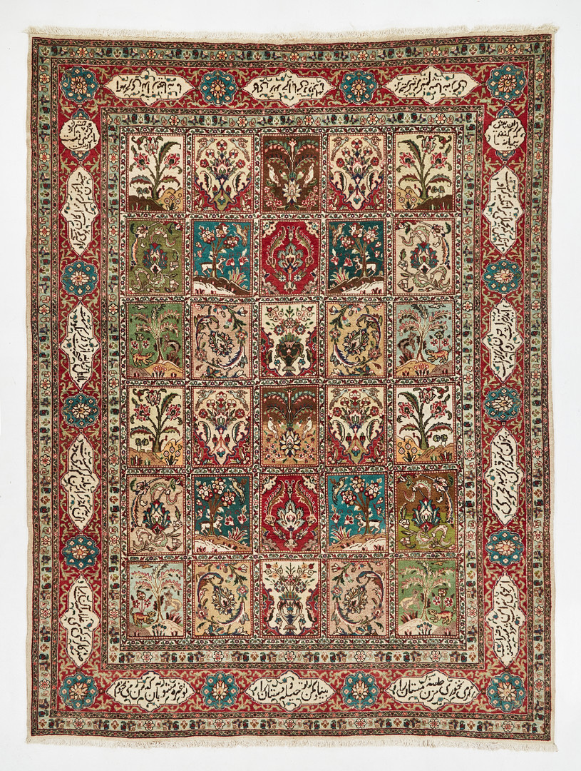 ORIENTTMATTA, Täbriz, semiantik, trädgårdsmönster, ca 250x337 cm.