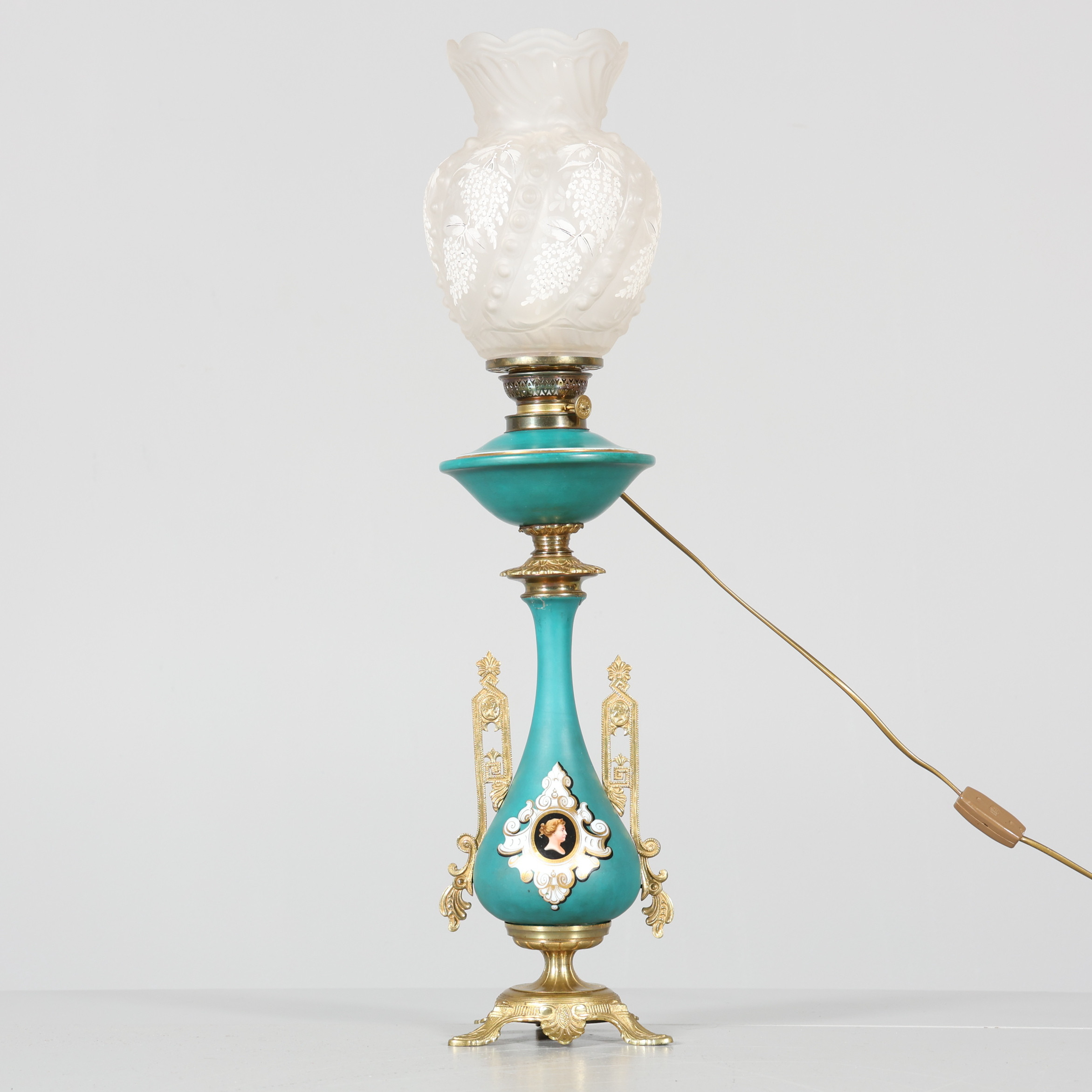 BORDSLAMPA, fotogenmodell, keramik samt metall.