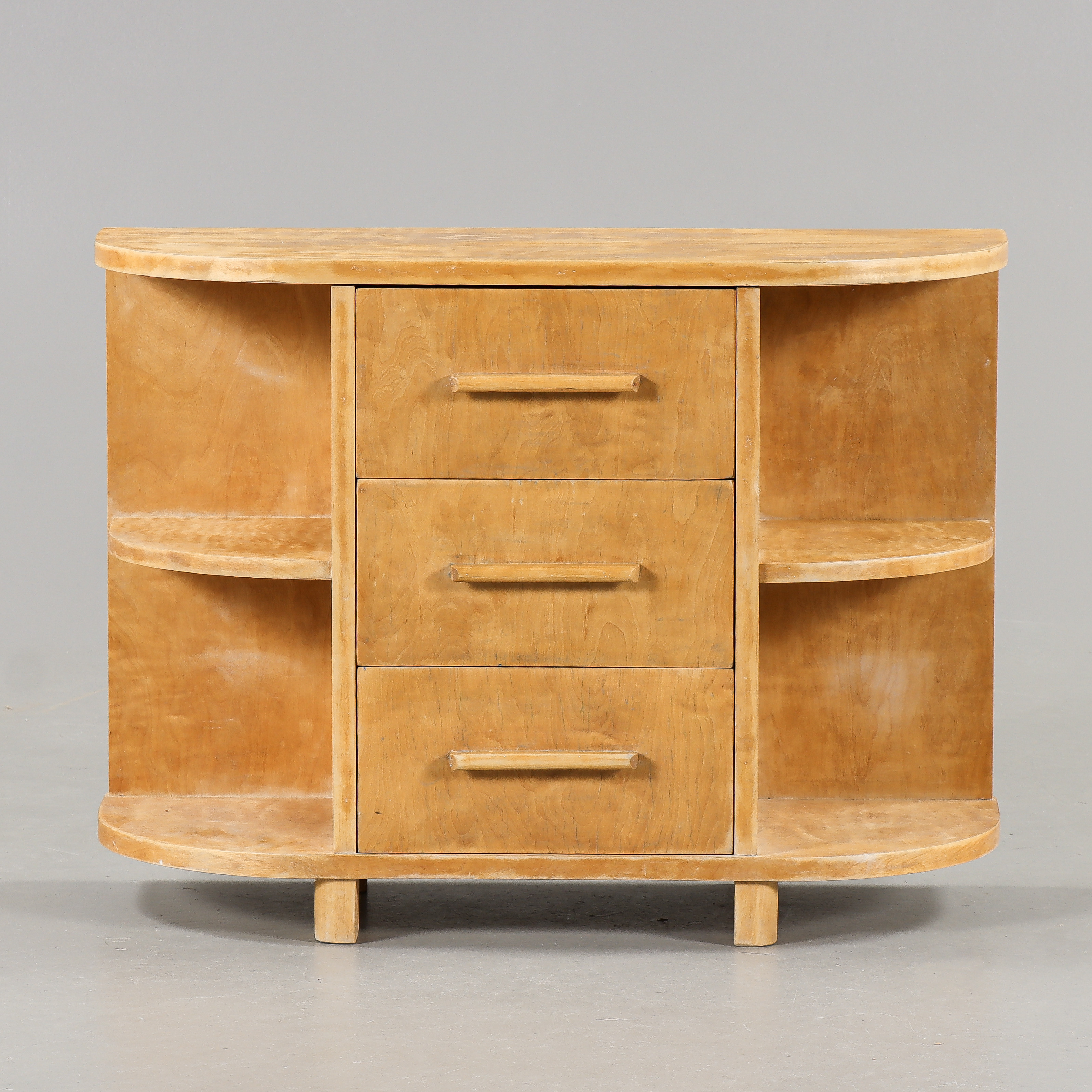 HYLLA Funkis, med lådor, alm, 1940-tal.