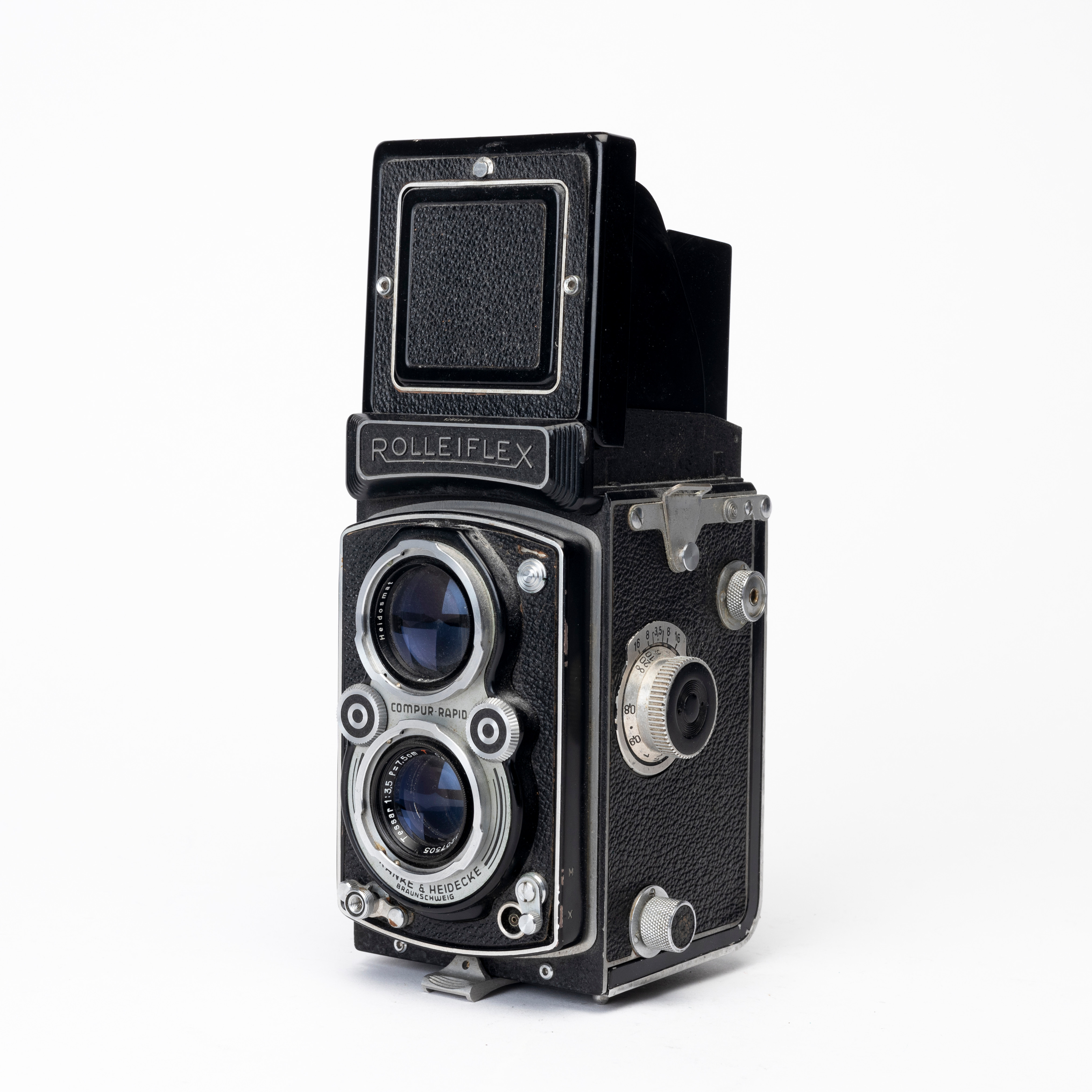 KAMERA, Rolleiflex, Compur-Rapid, Franke & Heidecke, Tyskland, 1940/50-tal.