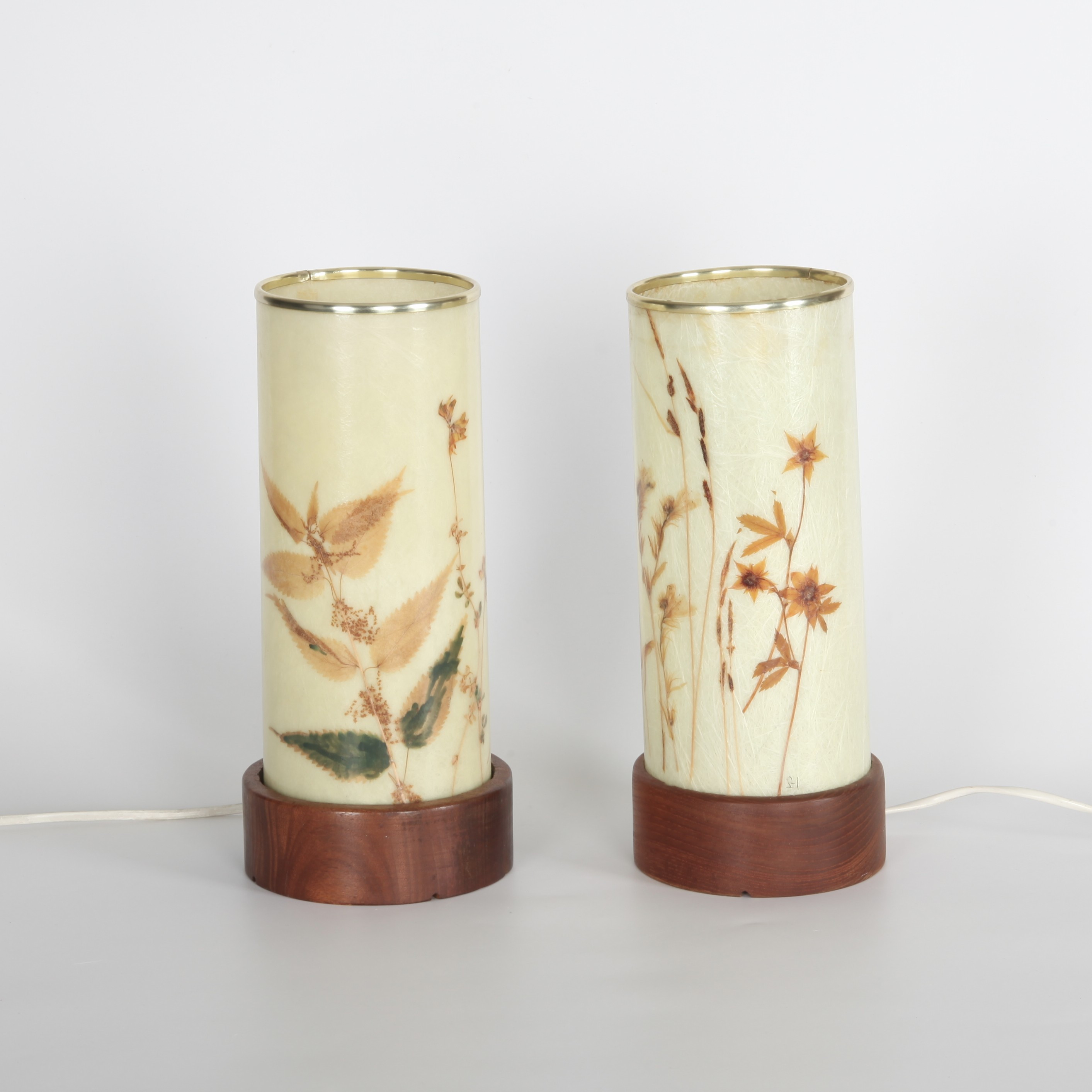 BORDSLAMPOR, 1 par, Sverige 1950-tal.