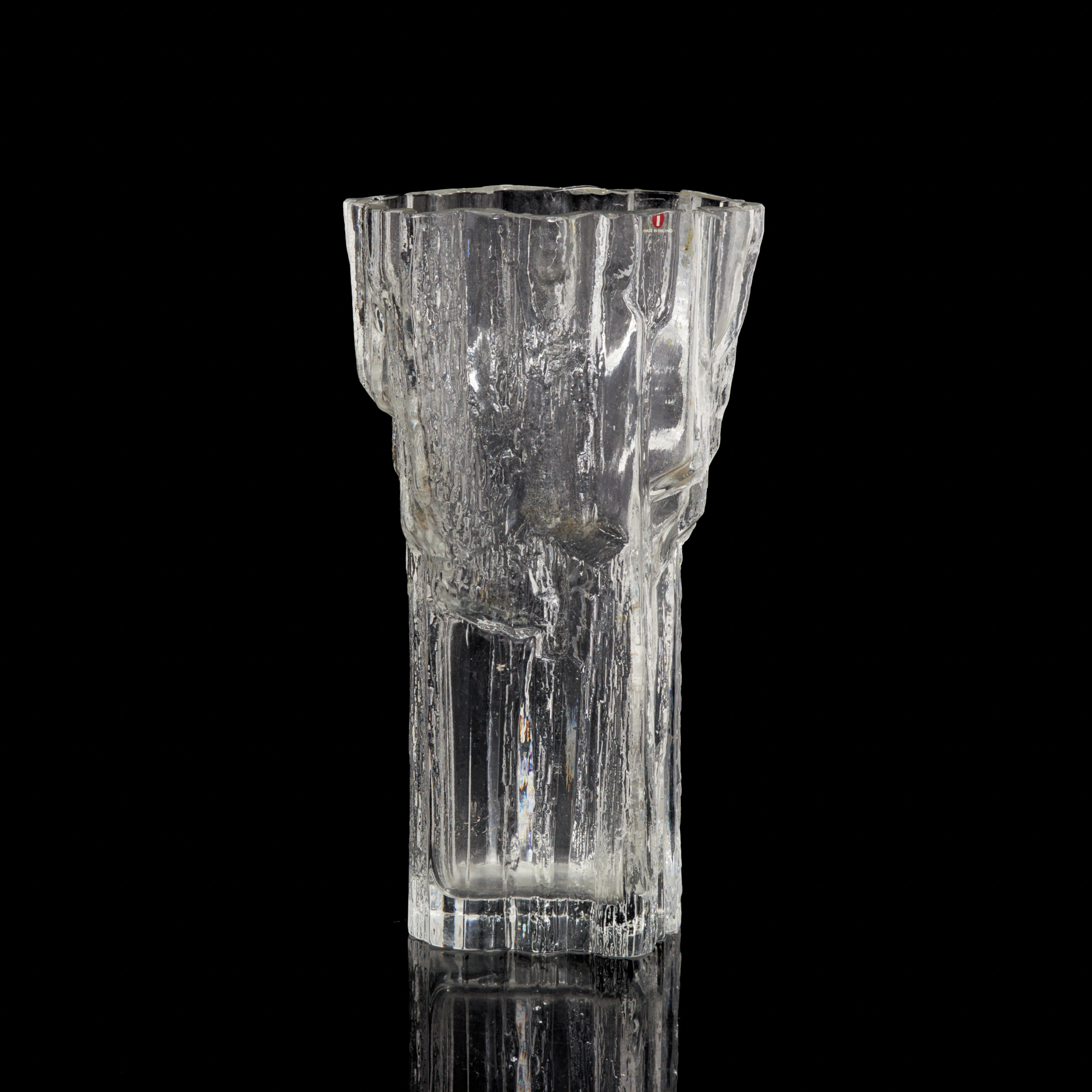 TAPIO WIRKKALA. Vas, glas, "Marmora", Iittala, Finland.