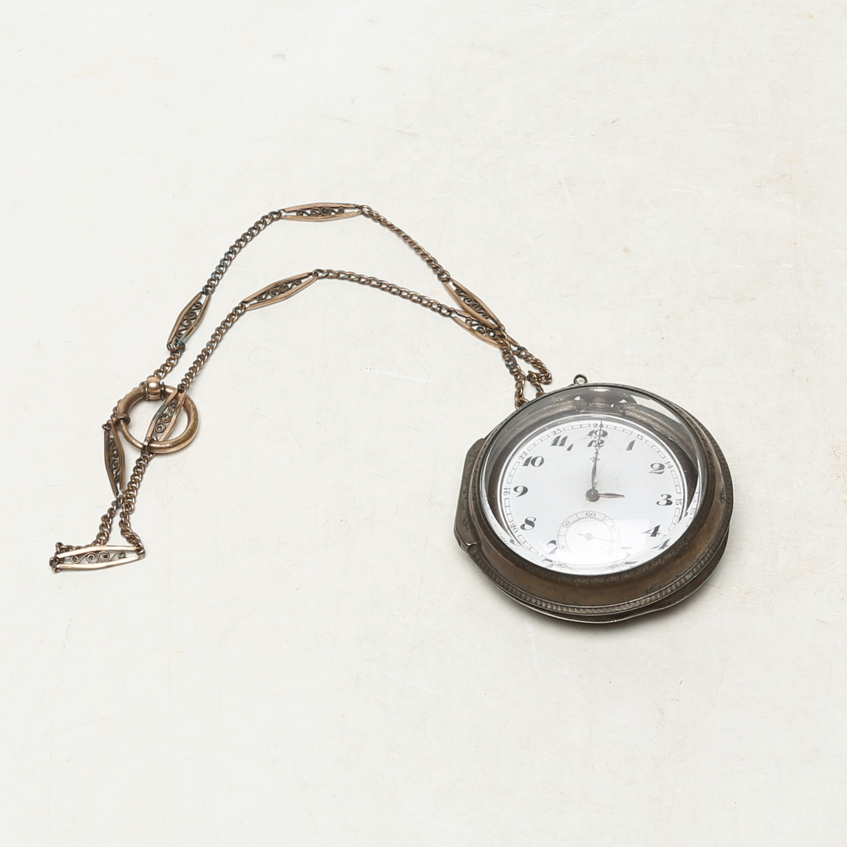 FICKUR, i fodral, delvis silver.