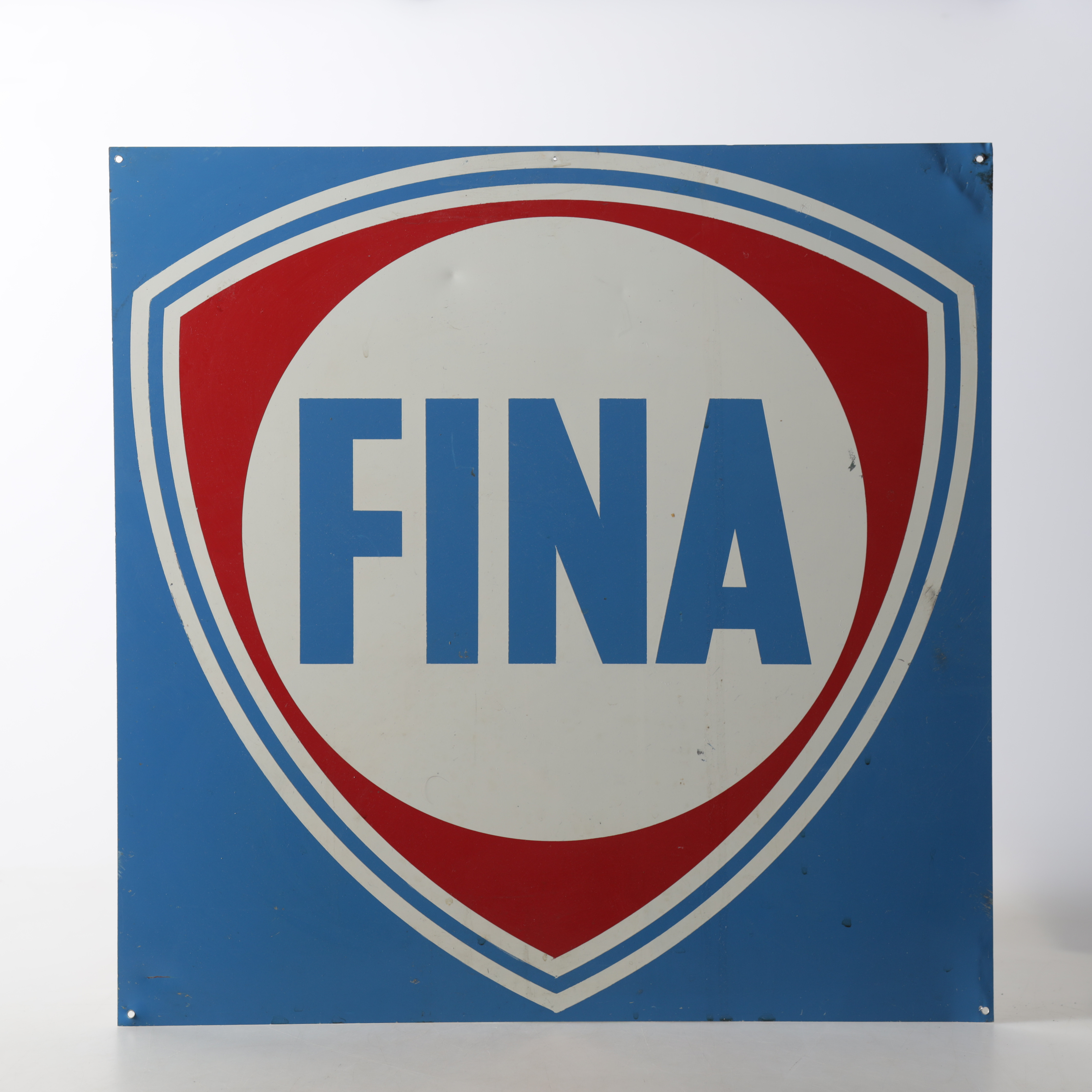PLÅTSKYLT. "Fina", Italien, 1960-tal.