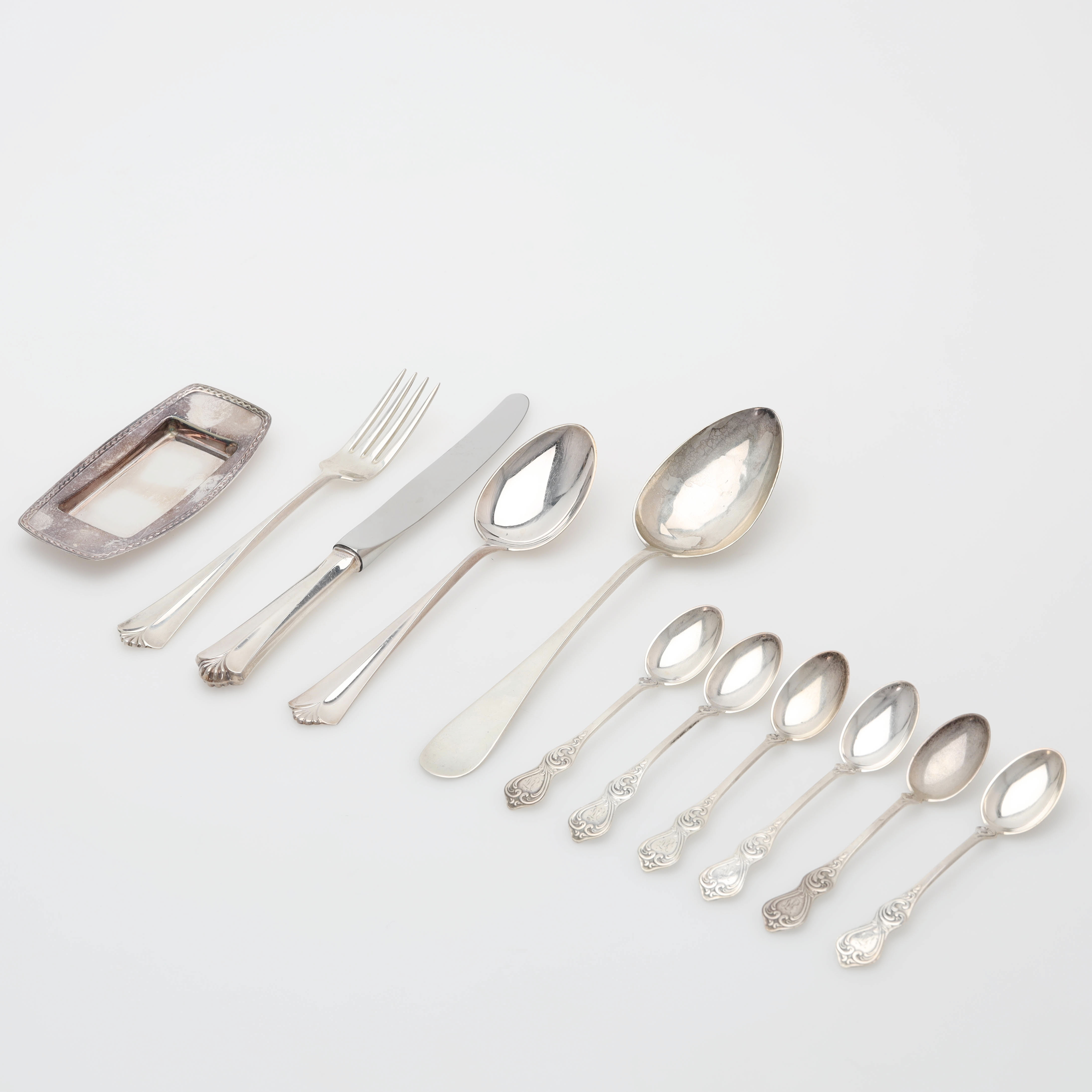 DAVID ANDERSEN, bestick, 10 delar, silver, Norge.