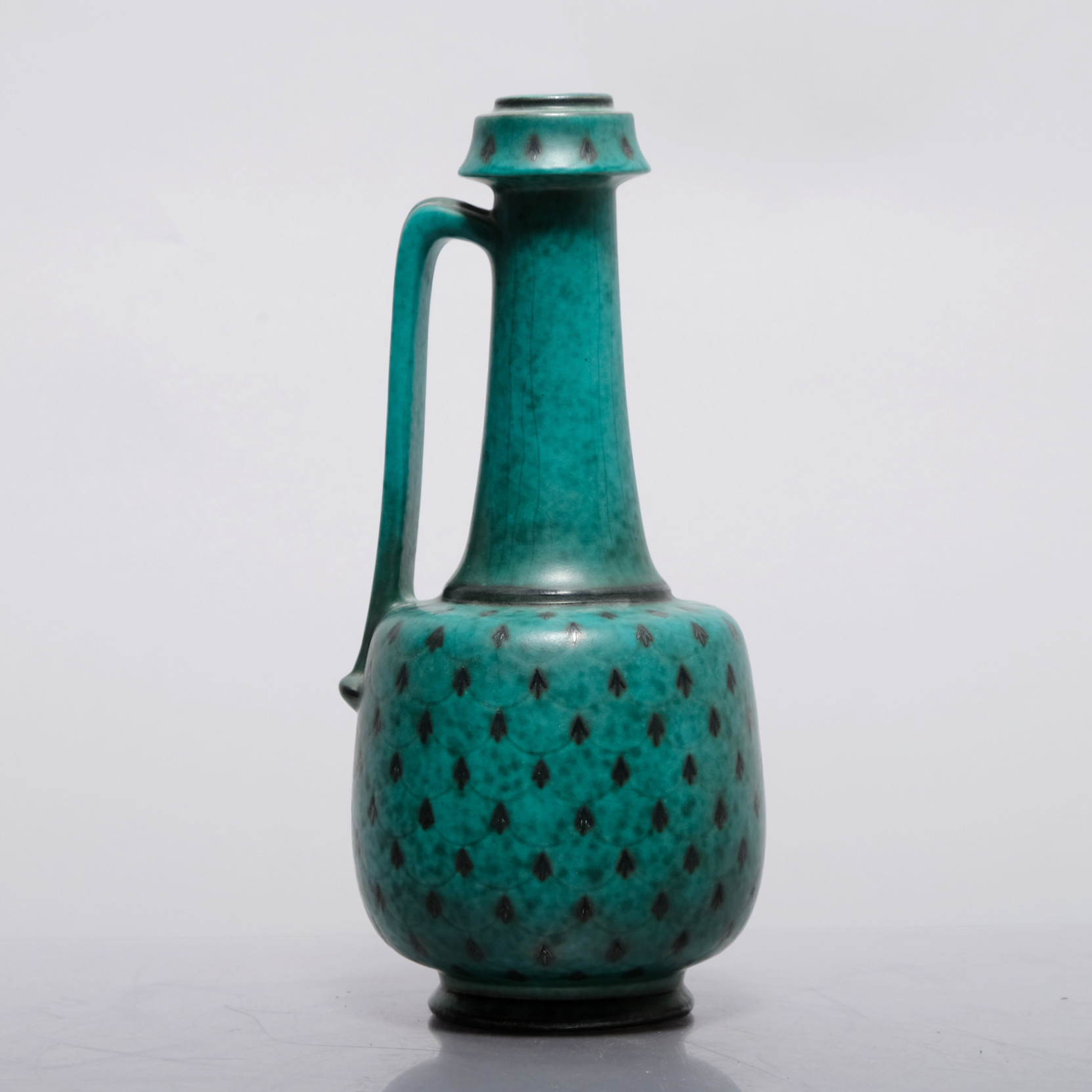 WILHELM KÅGE. Kanna,"Argenta", Stengods, Gustavsberg.