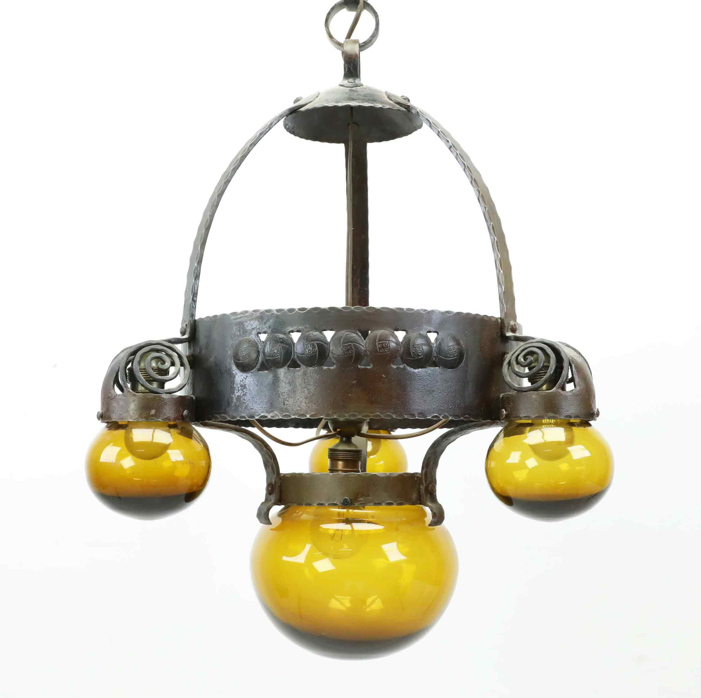 ARVID BÖHLMARKS LAMPFABRIK. Taklampa, modell "5345", Stockholm, 1910-tal.
