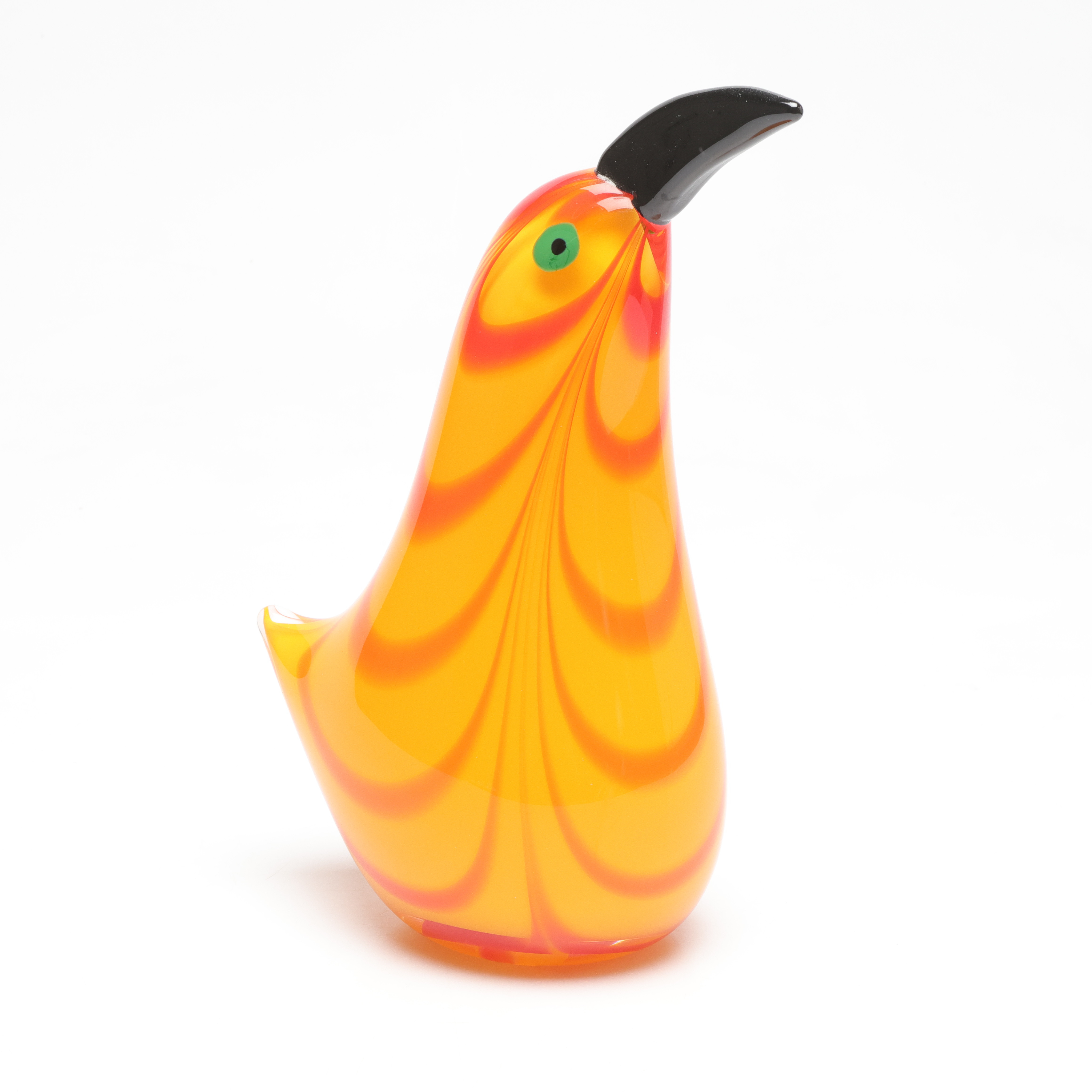 BERIT JOHANSSON. Skulptur, glas, i form av fågel, signerad Berit Johansson, glasblåsare Micke Johansson Örsjö.