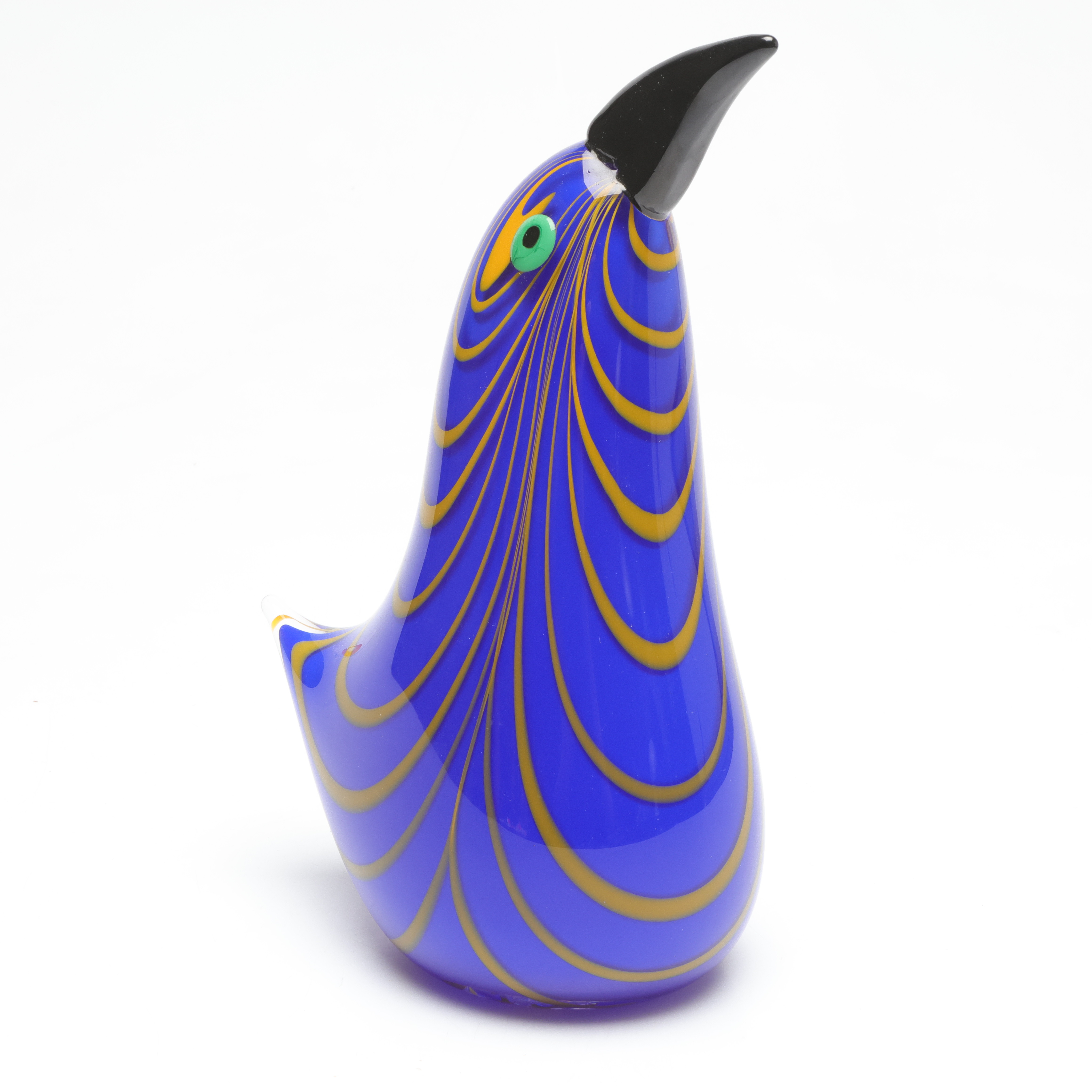 BERIT JOHANSSON. Skulptur, glas, i form av fågel, signerad Berit Johansson, glasblåsare Micke Johansson Örsjö.