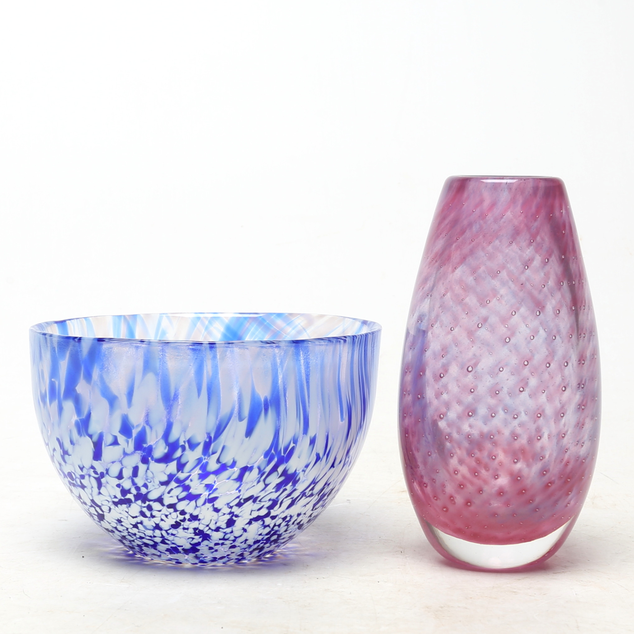 VAS och SKÅL, glas, bland annat sigerad Malmöhyttan.