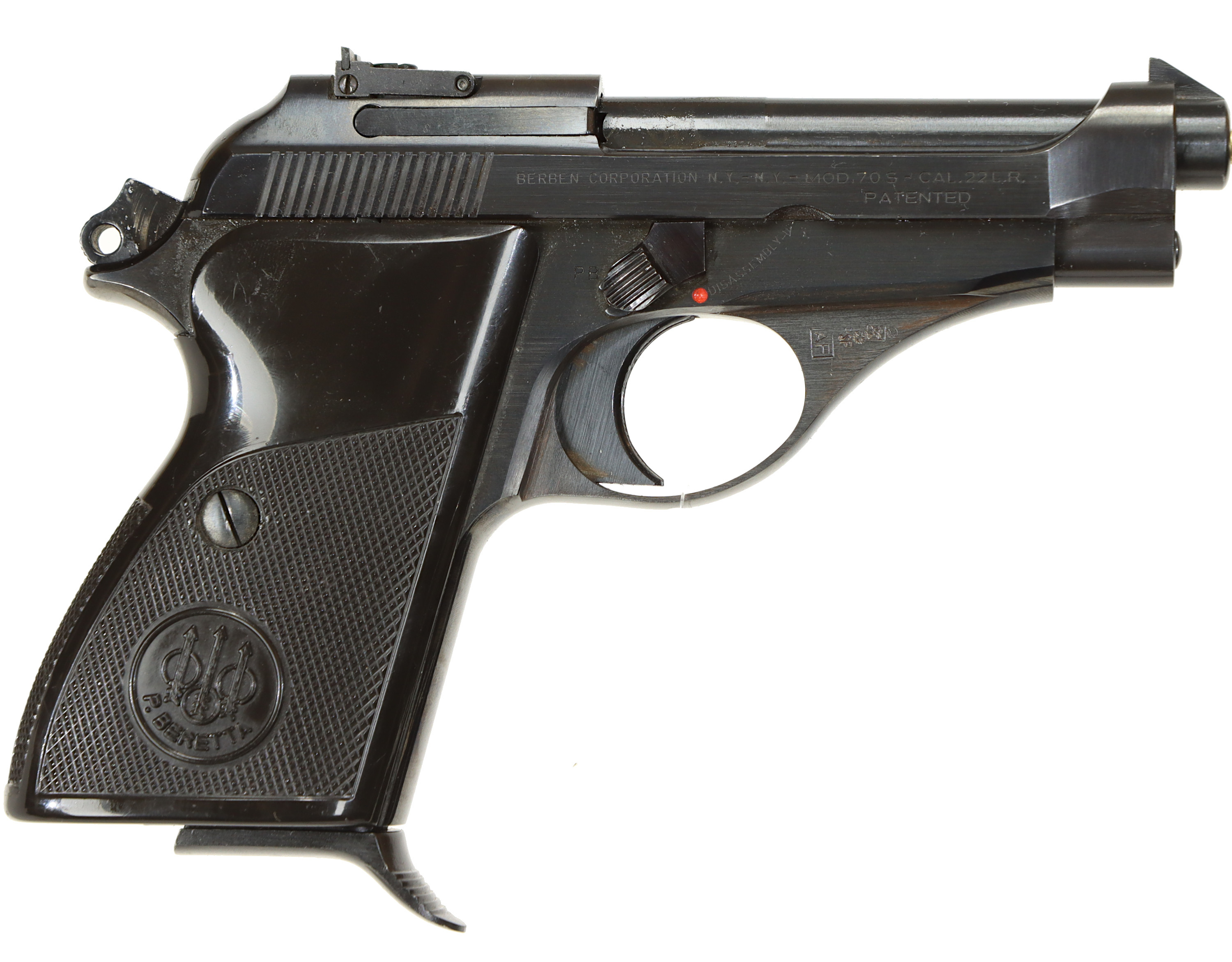 PISTOL, fabrikat Beretta, modell 70S, kaliber .22LR, tillv.nr B05706U.