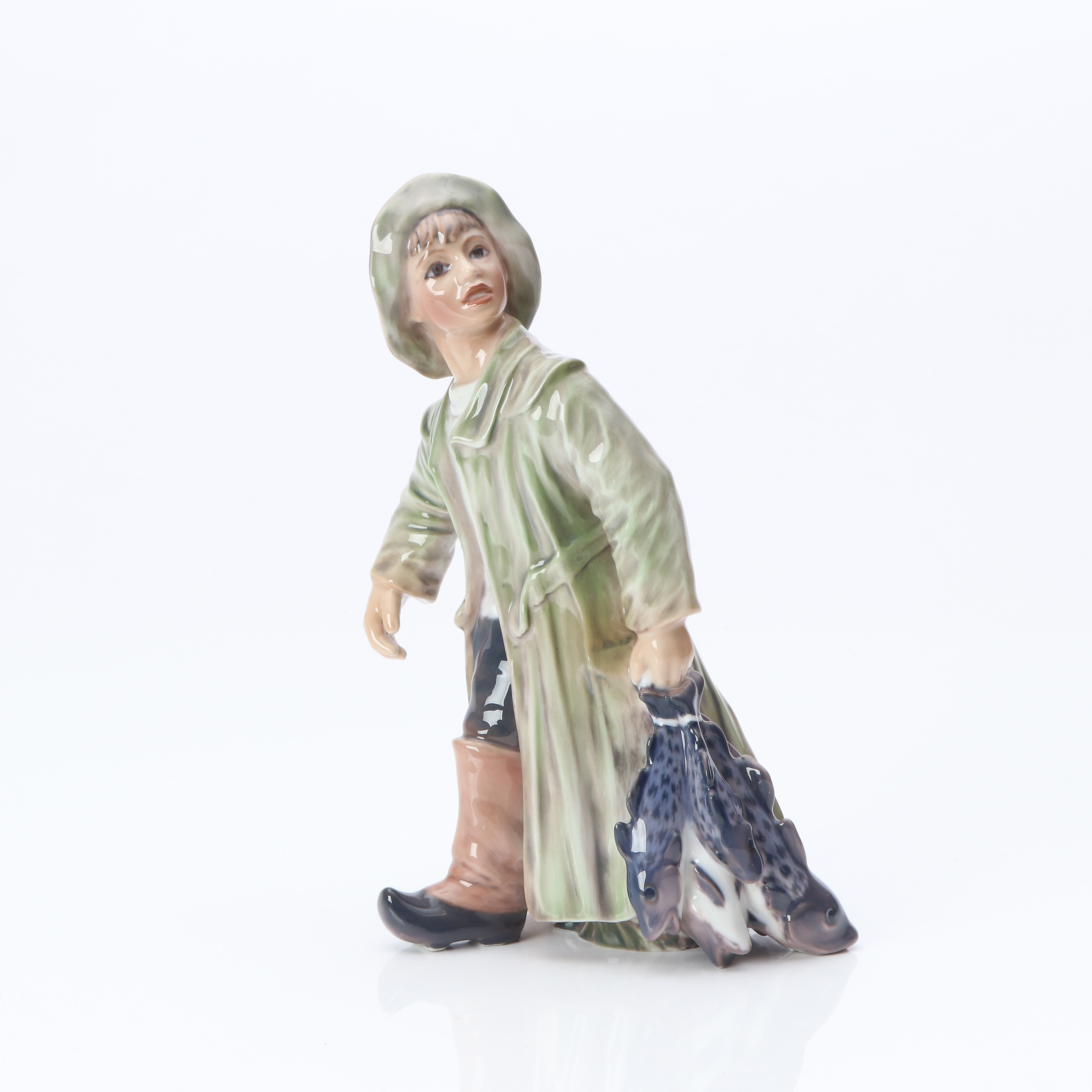 DAHL JENSEN, FIGURIN. Porslin. Fiskarpojke, nr 1294.