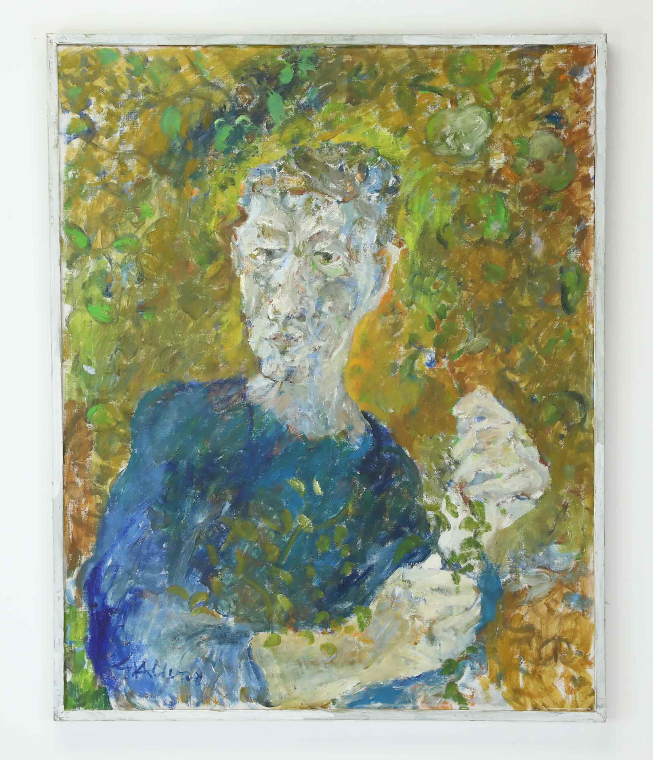 GUNNAR ALLVAR. Olja på duk, "Trädgårdsmästaren" signerad.