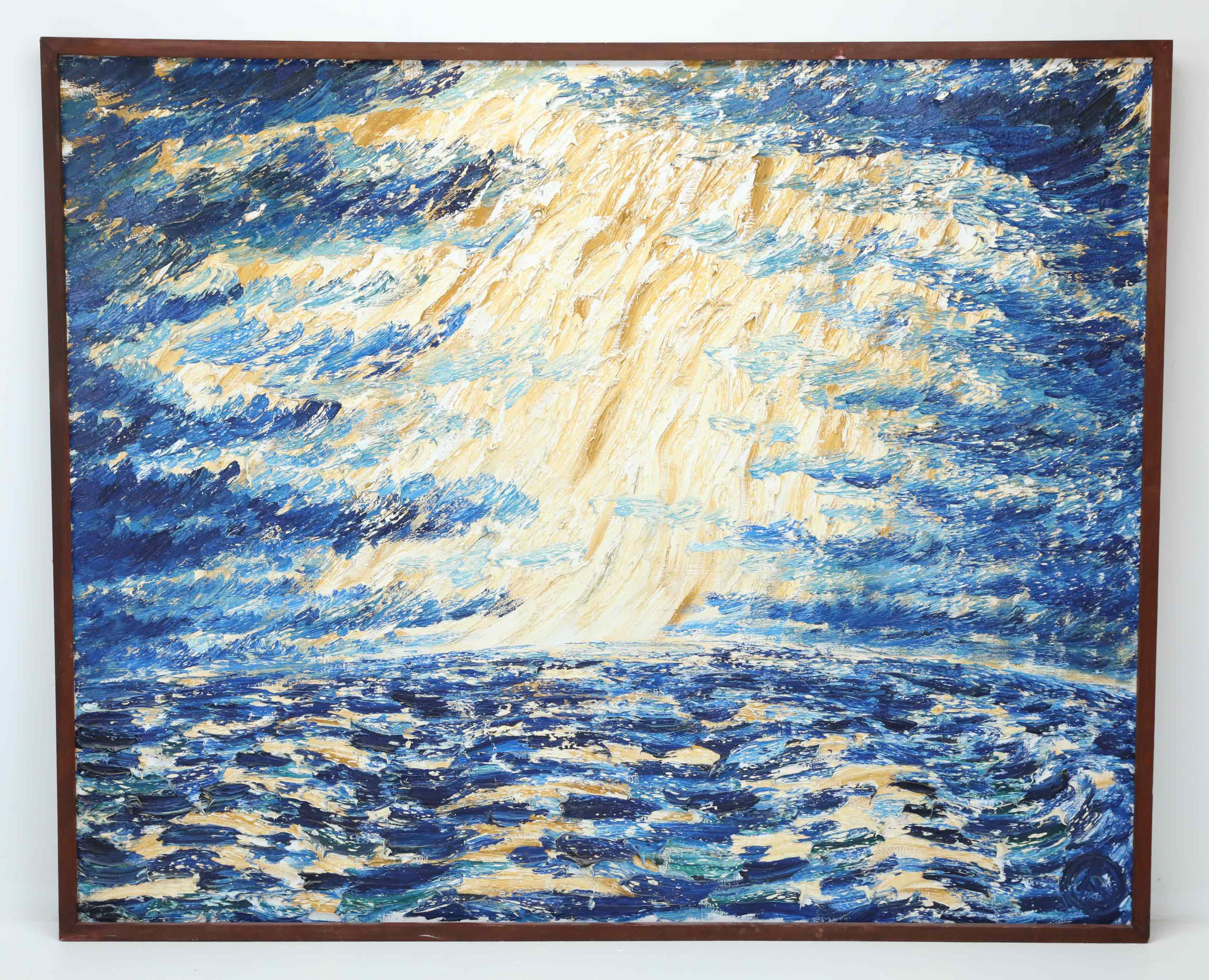 BISSE THOFELT (1939-2010). olja på duk, monogramsignerad.