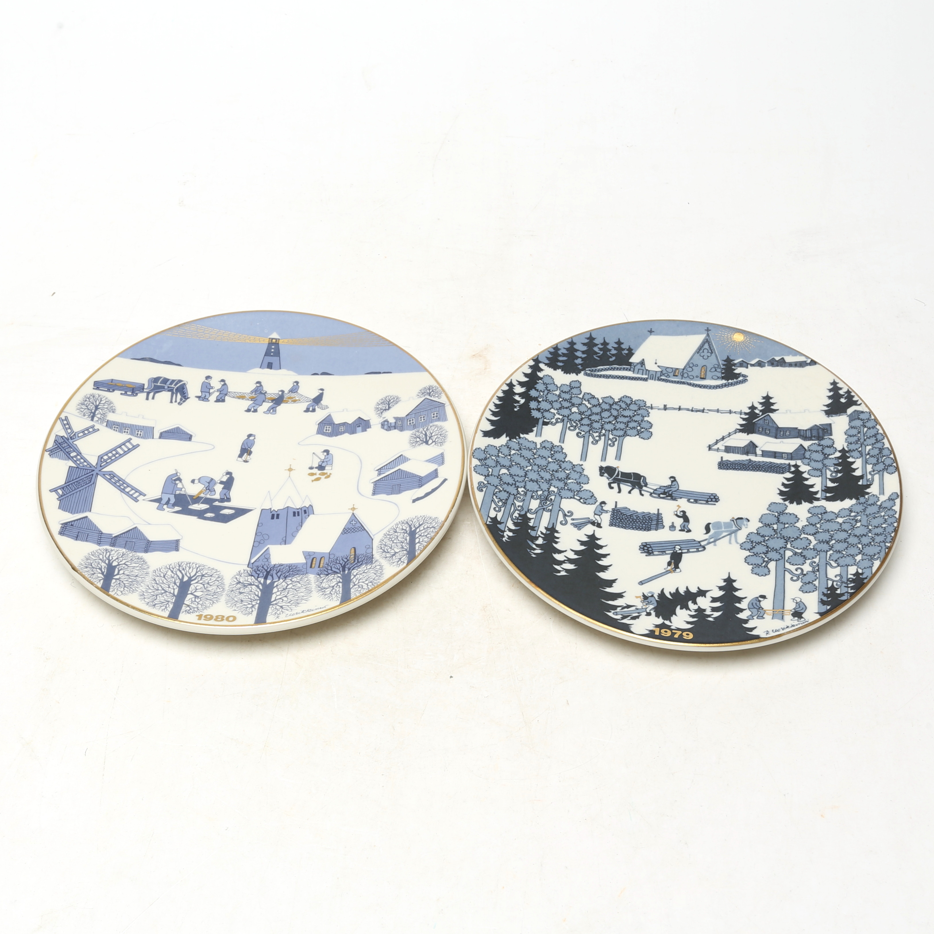 JULTALLRIKAR 2 st, porslin, Arabia.